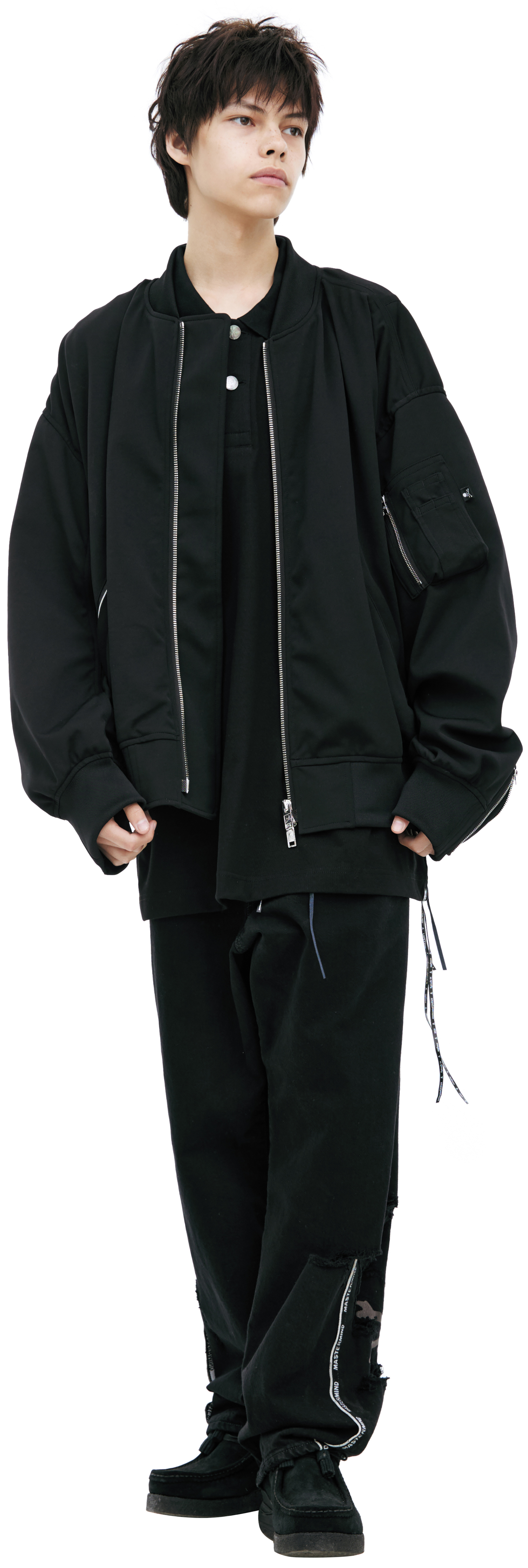 Mastermind WORLD Black logo bomber