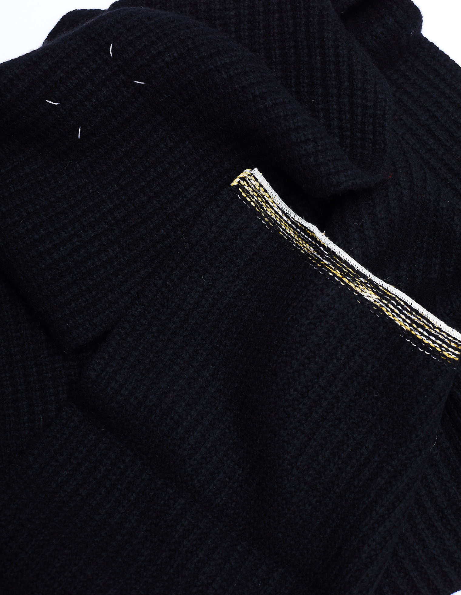Maison Margiela Black Cashmere Scarf