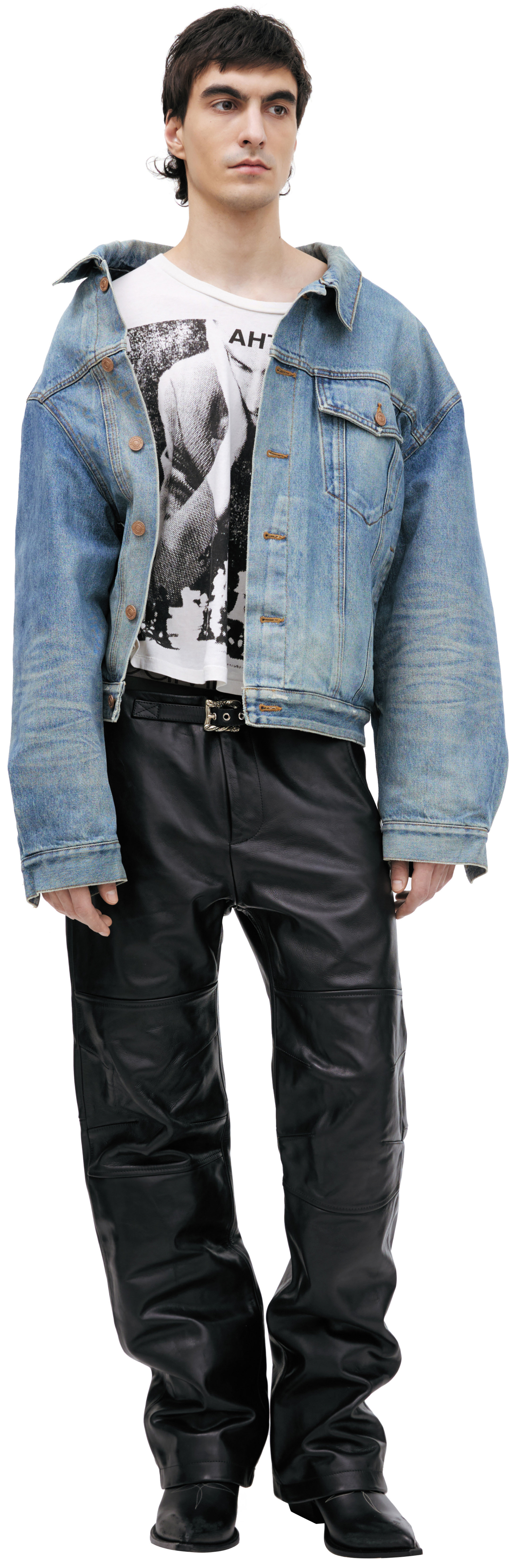 Balenciaga Asymmetric Denim Jacket
