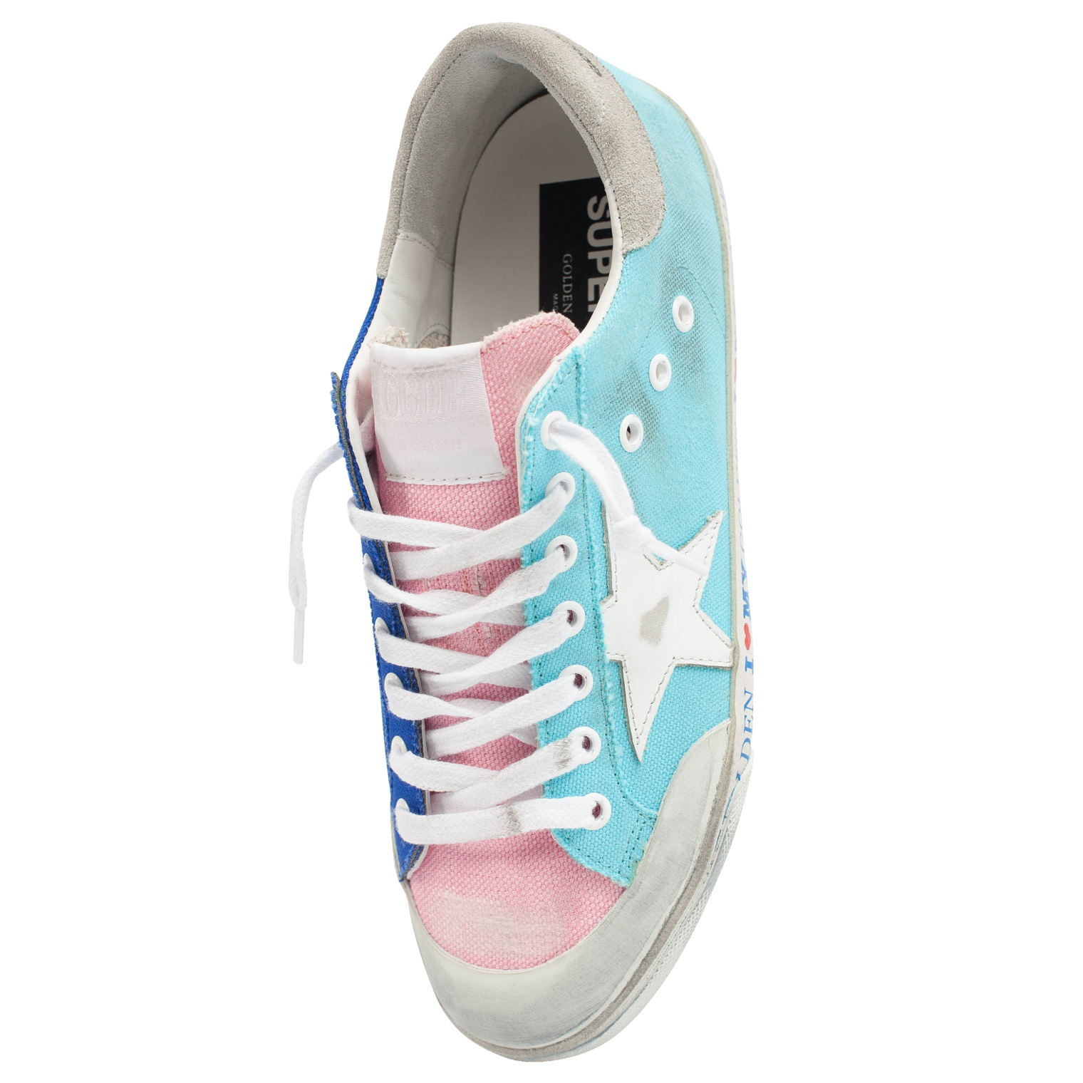 Golden Goose Разноцветные кеды Superstar Penstar