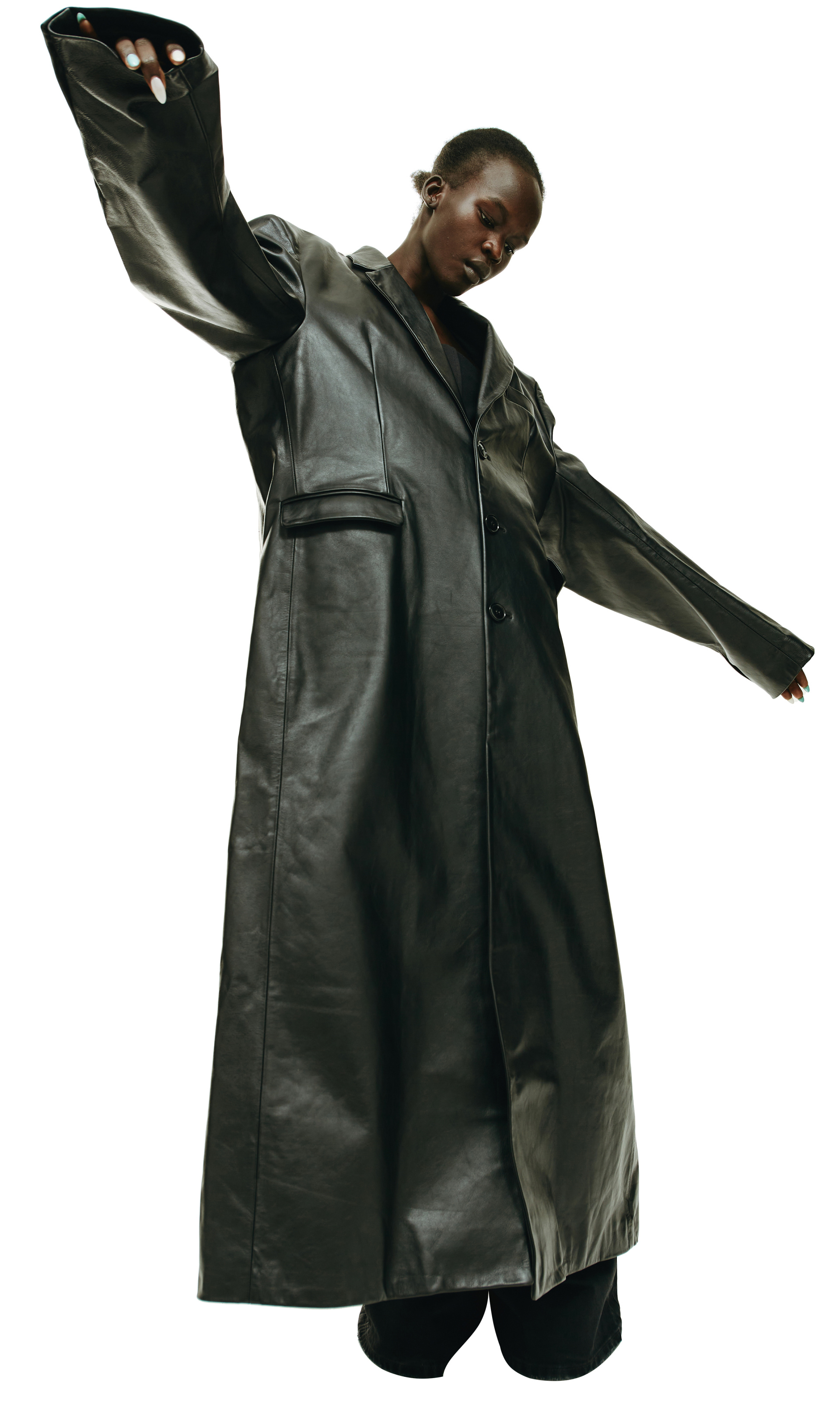VETEMENTS Oversized leather coat