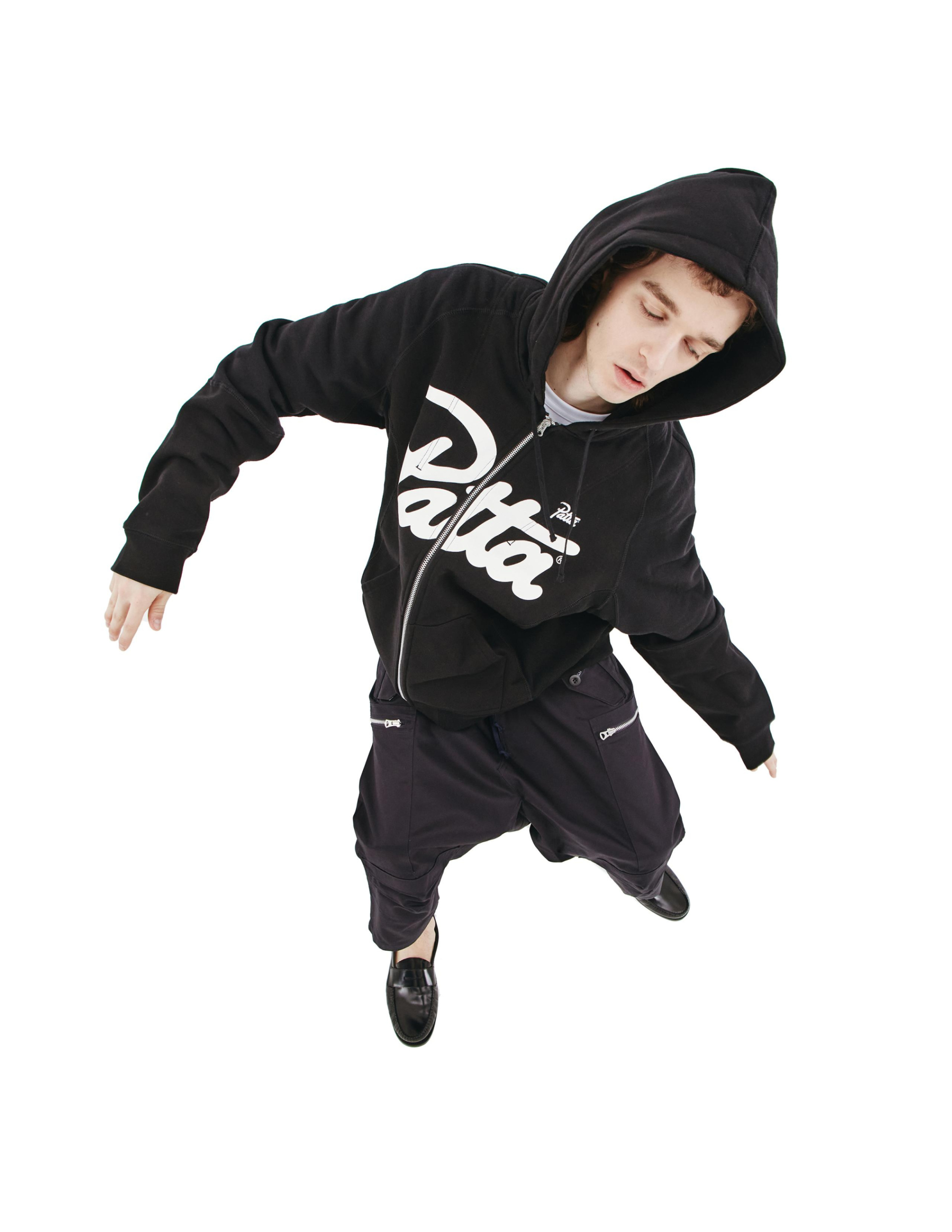 Junya Watanabe Black Logo Zip Hoodie