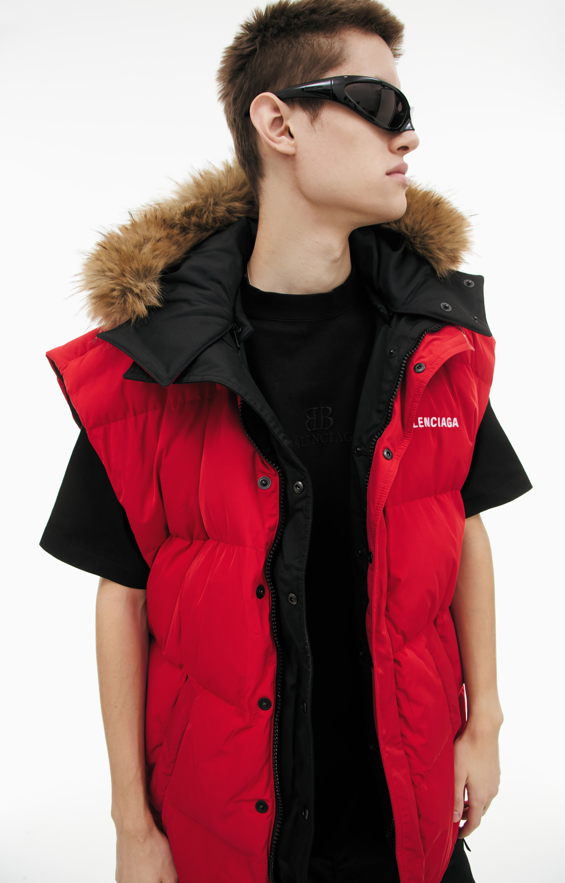 Balenciaga Reversible hooded vest