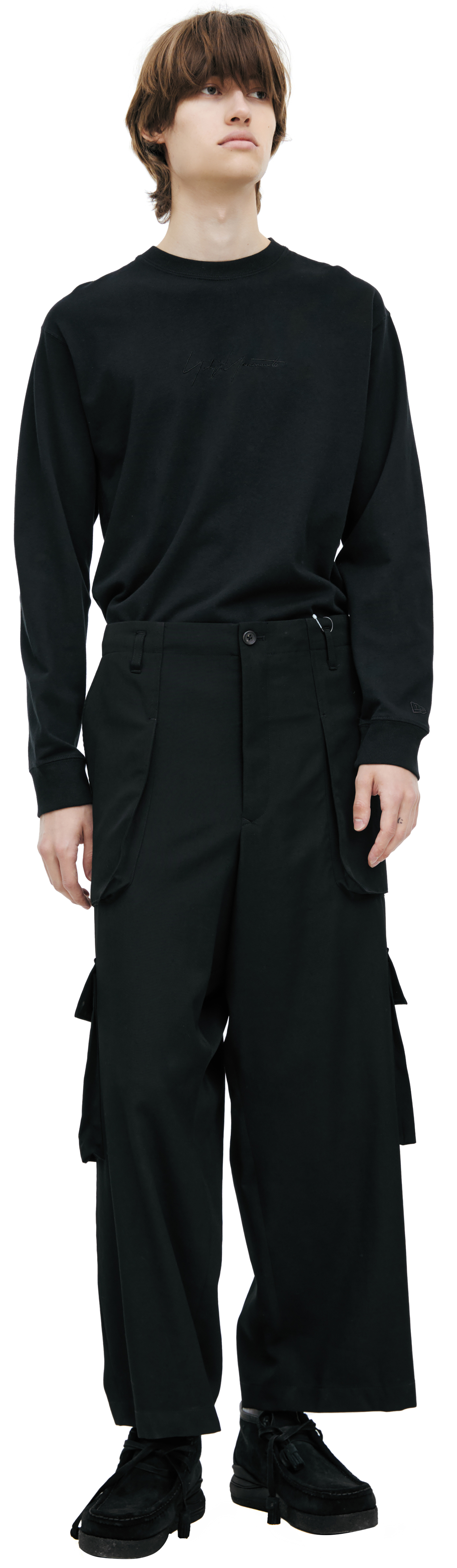Yohji Yamamoto Black cargo trousers