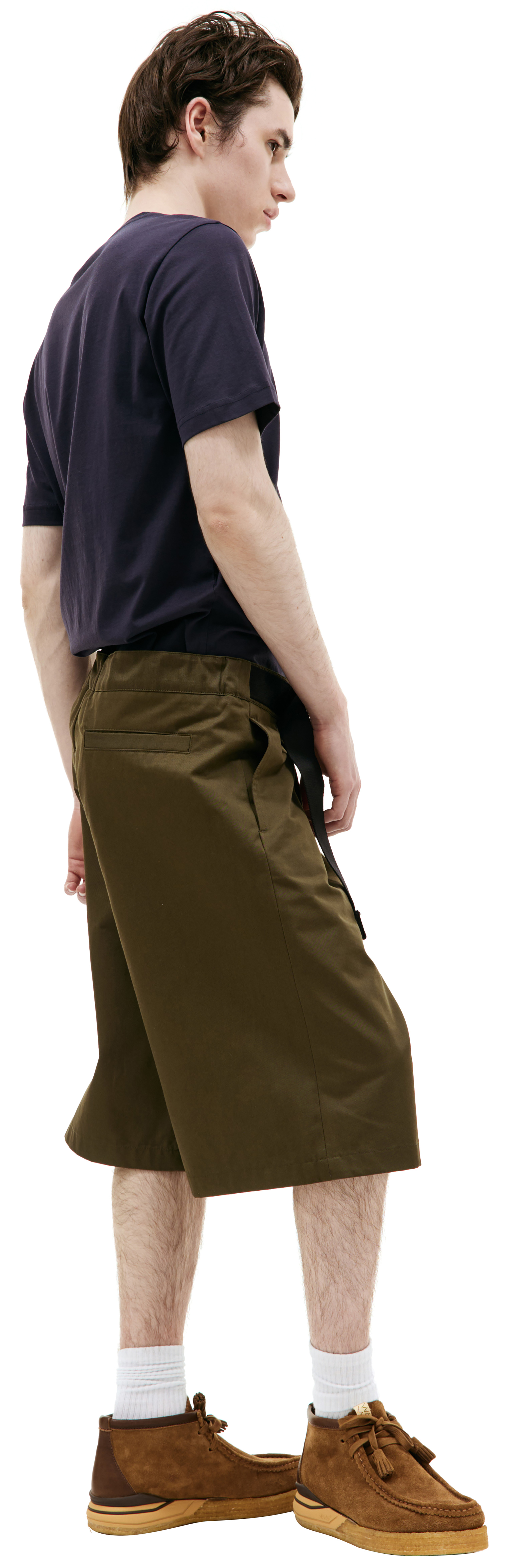 OAMC Khaki cotton shorts