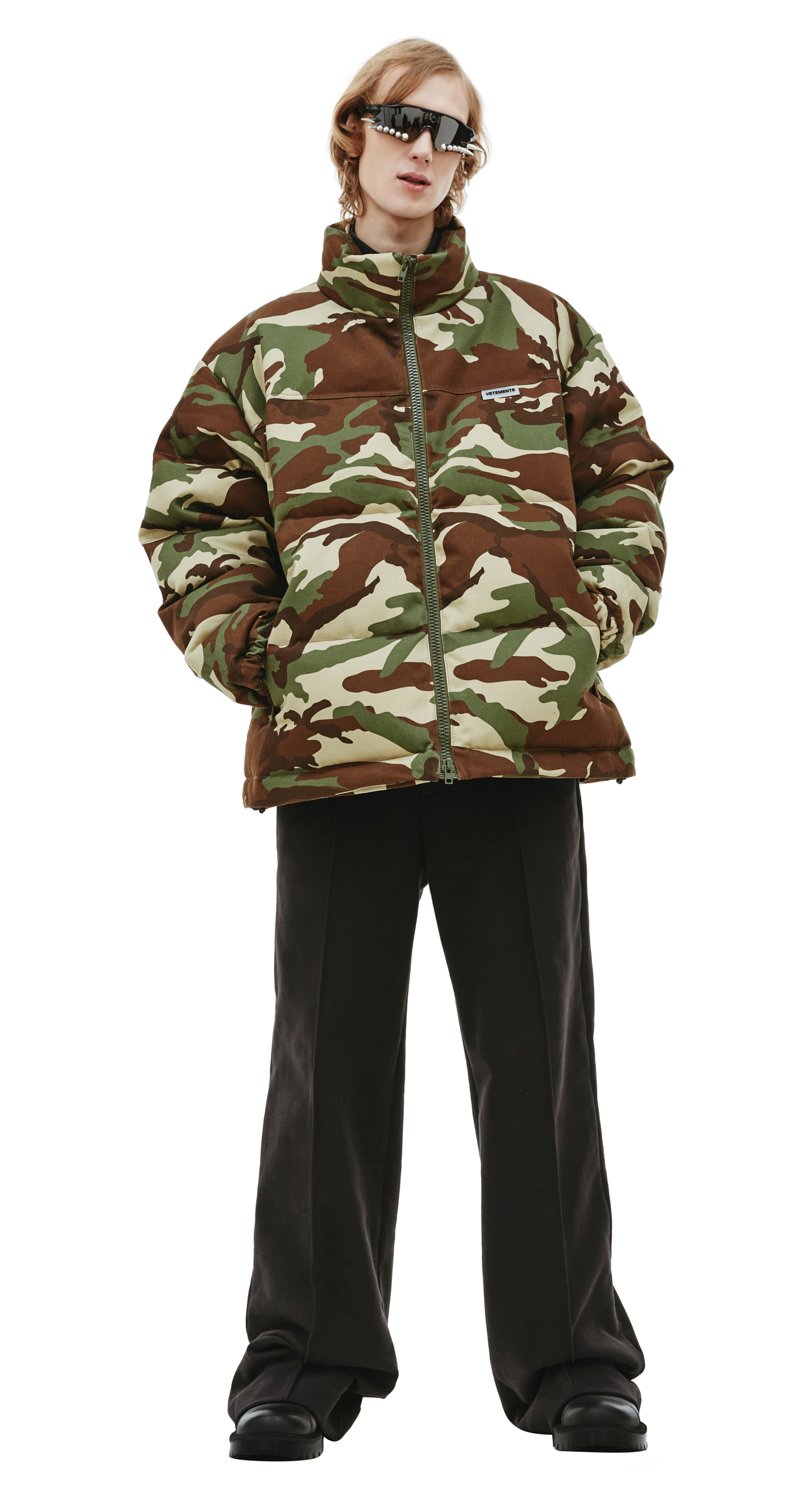 VETEMENTS Camouflage Maxi Padded Coat