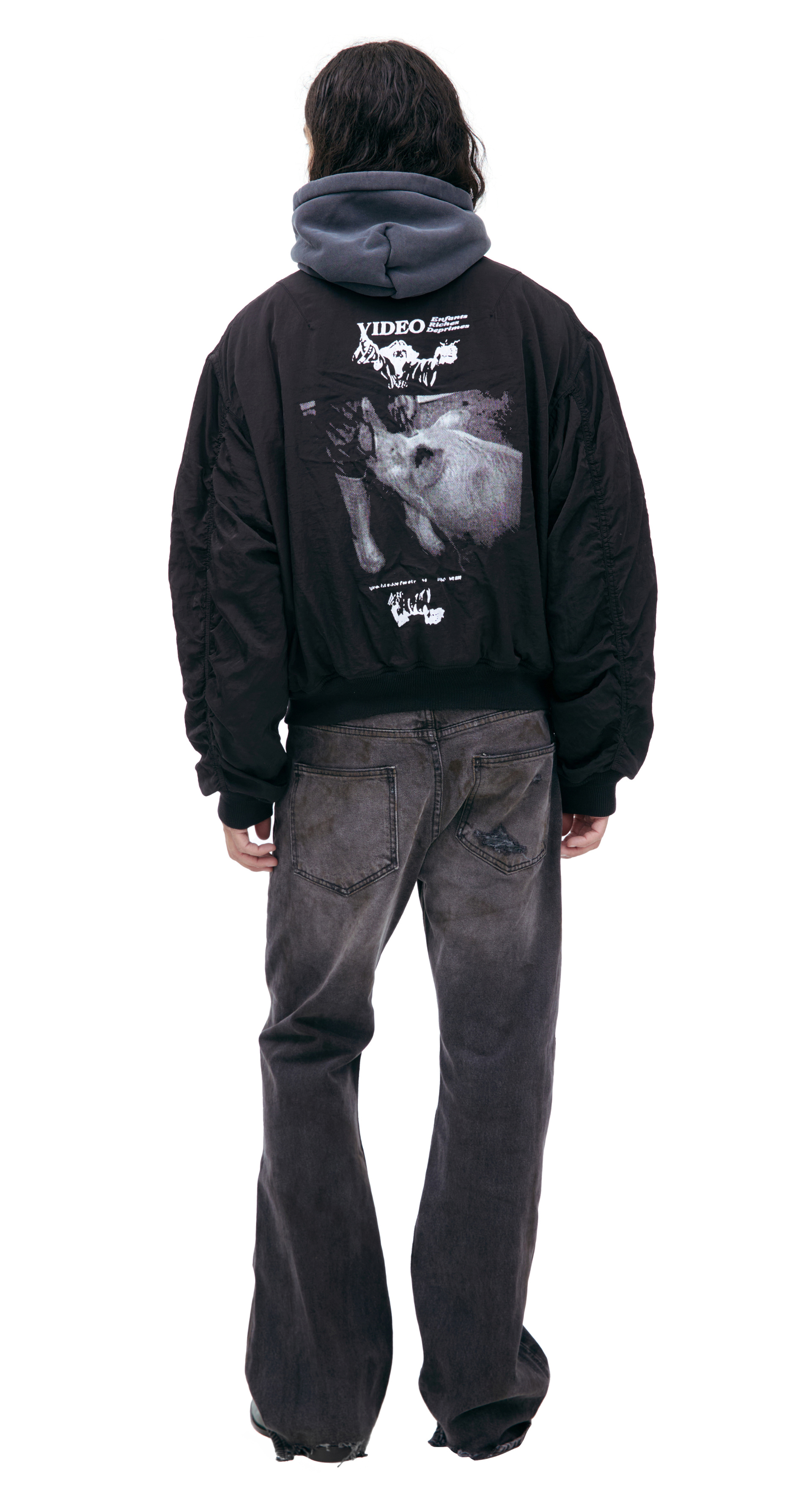 Enfants Riches Déprimés Black zippered bomber