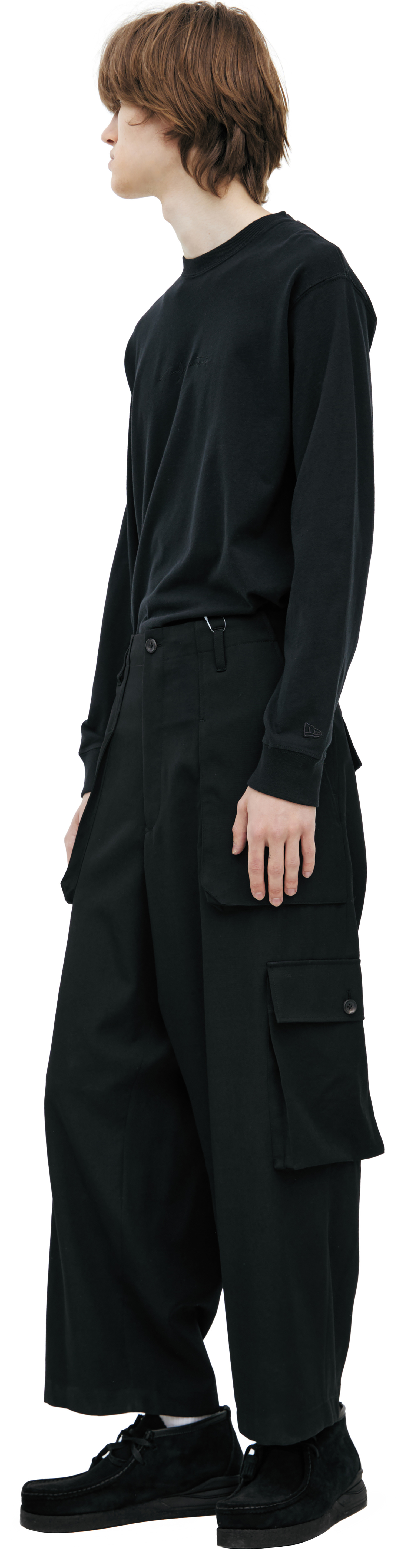 Yohji Yamamoto Black cargo trousers