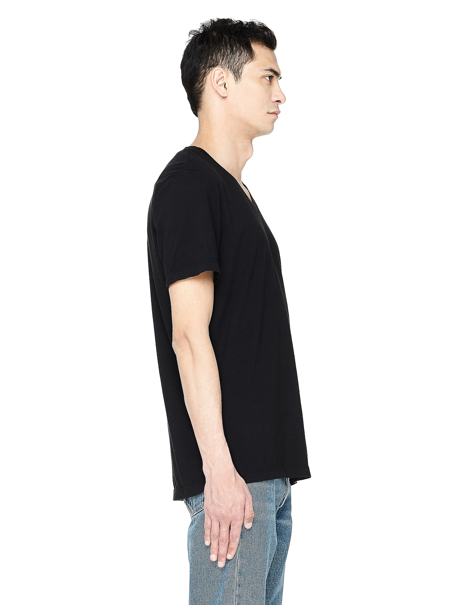 James Perse Black V-Neck T-Shirt