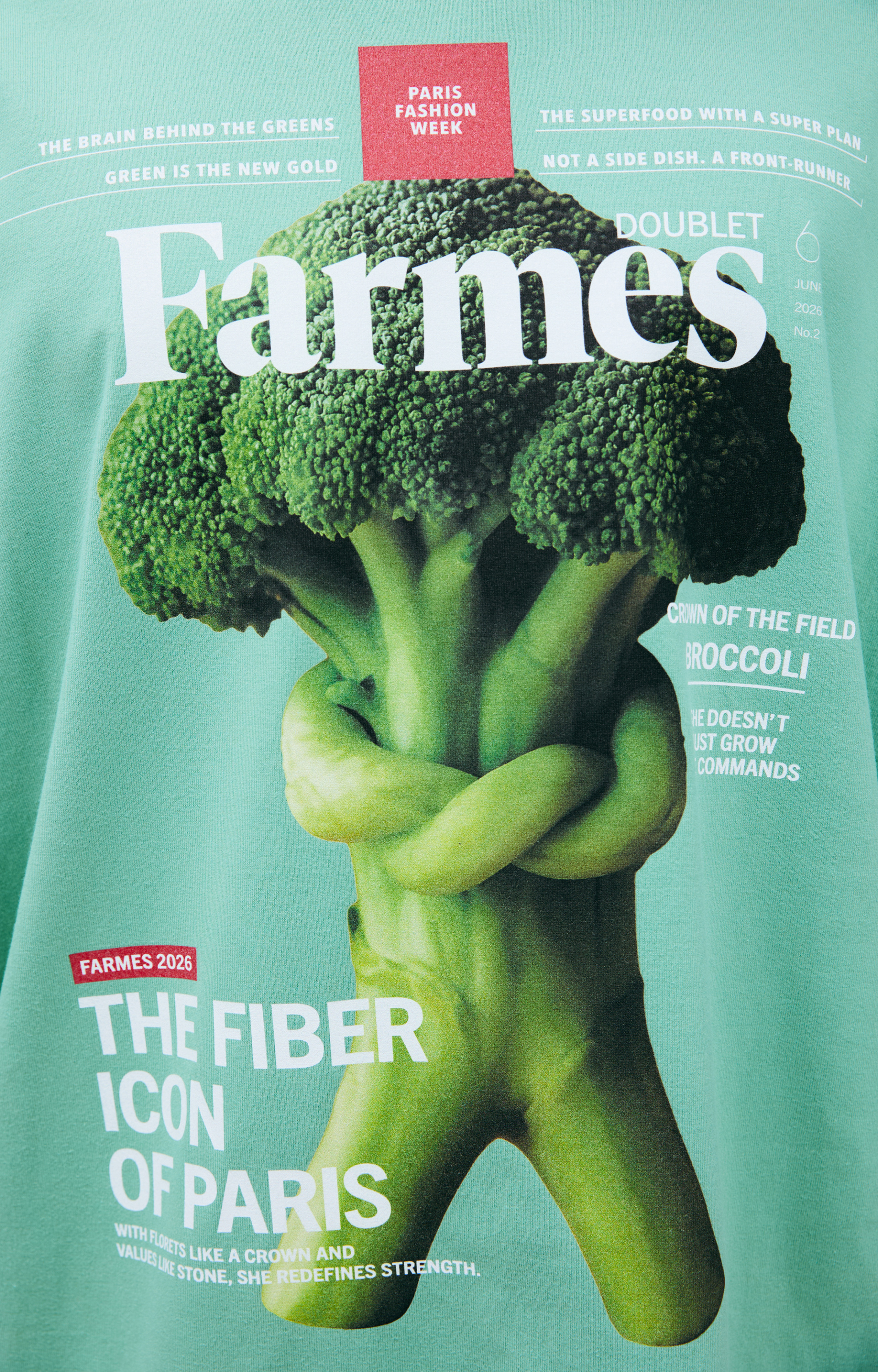 Doublet Green T-shirt with a print