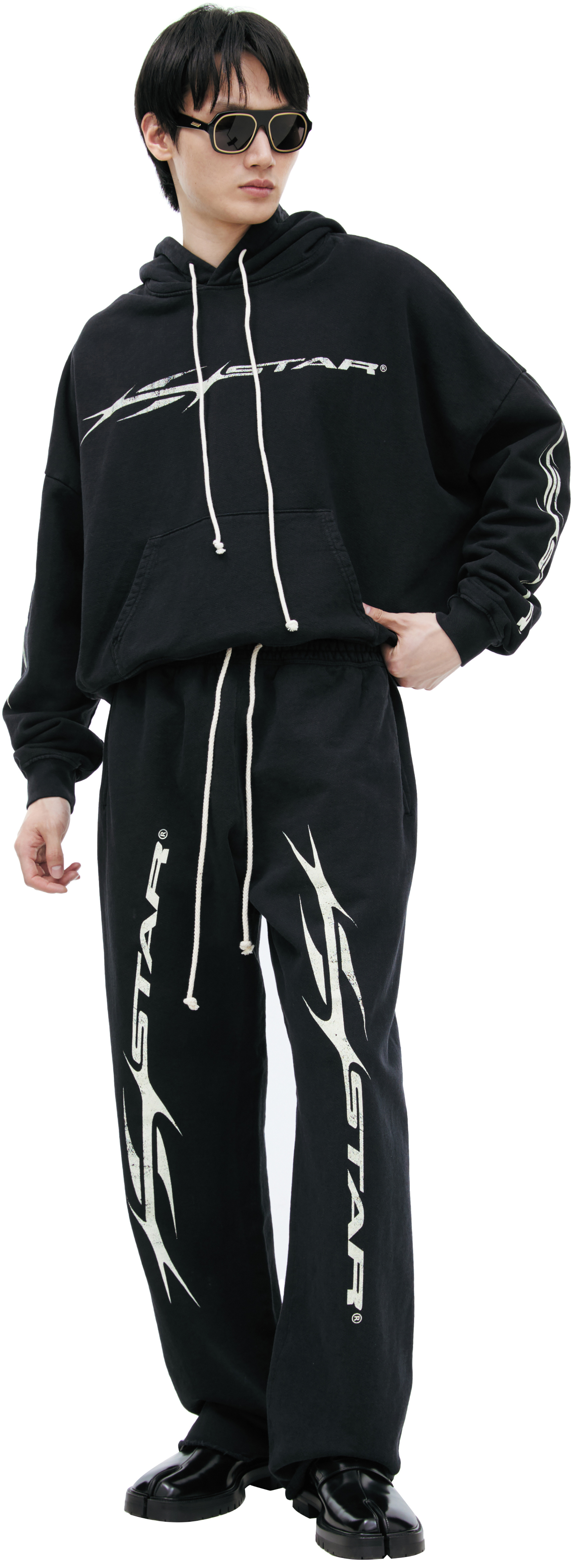 Hellstar Printed cotton trousers