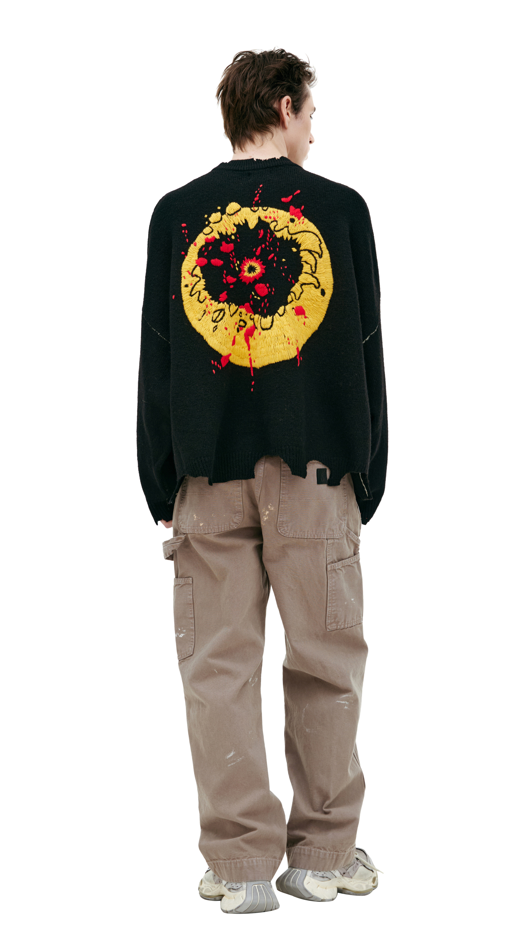 Saint Mxxxxxx Embroidered knit sweater