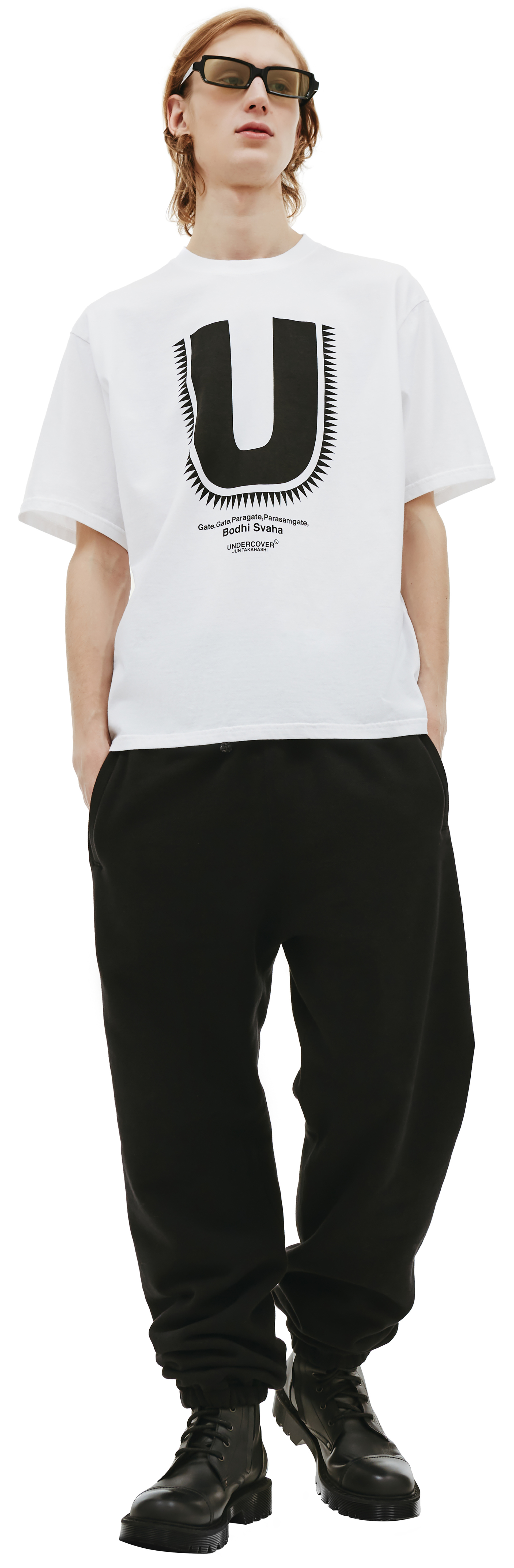 Undercover White \'U\' printed t-shirt