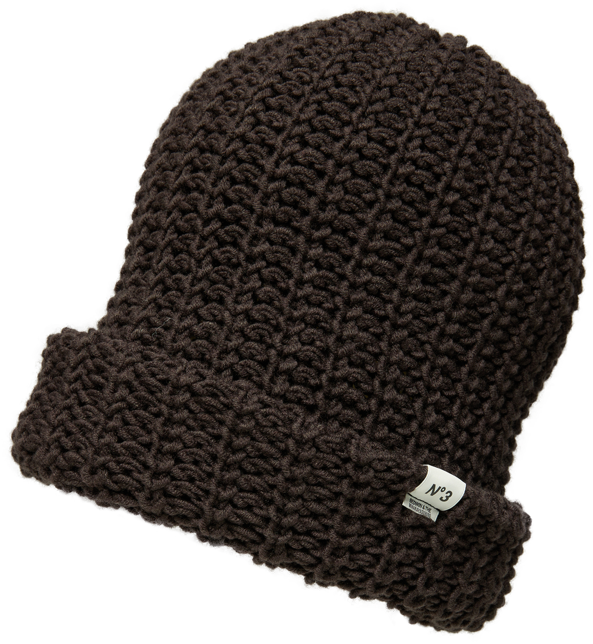 Maison Mihara Yasuhiro Brown High Wool Beanie