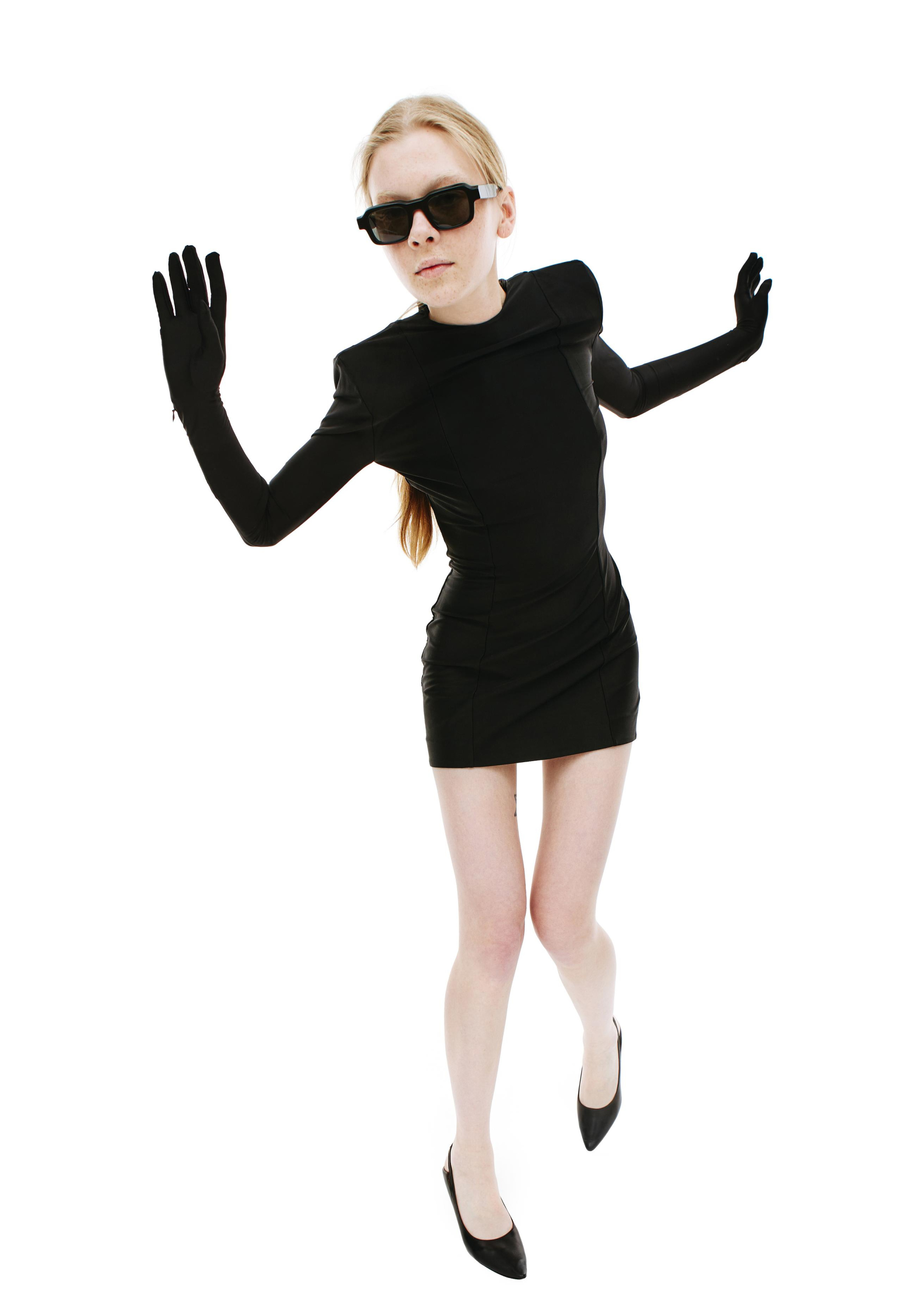 VETEMENTS Stretch Gloved Minidress