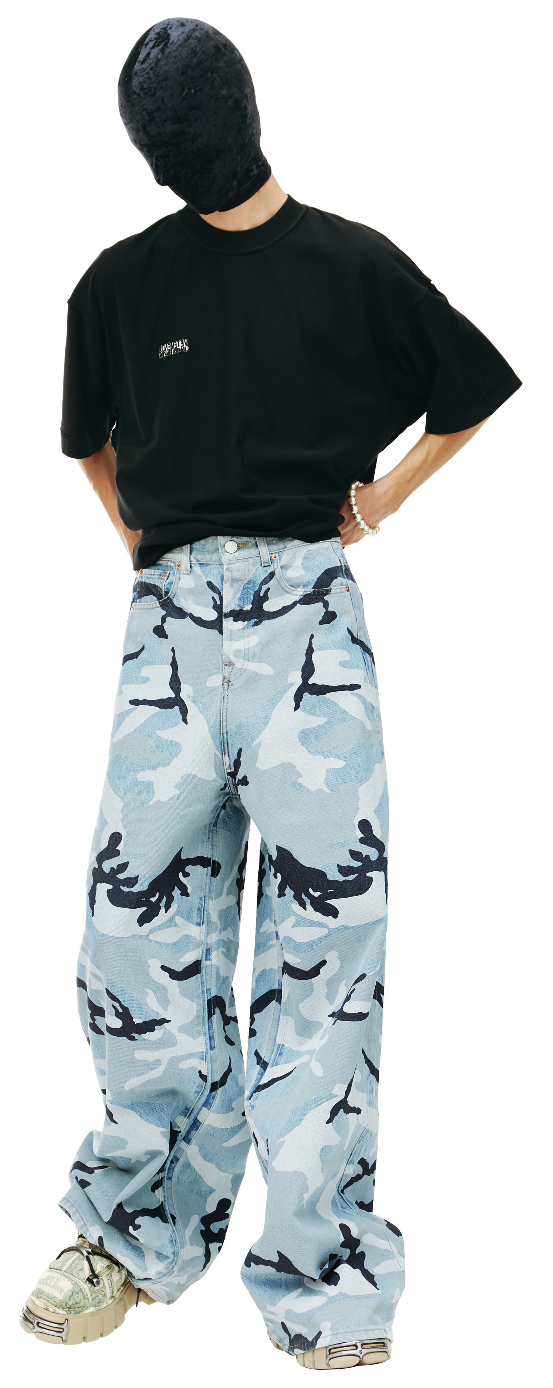 VETEMENTS Camo wide-leg jeans