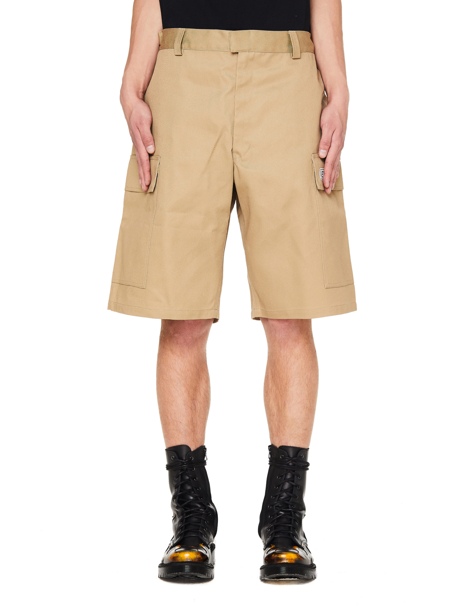 VETEMENTS Beige Baggy Cargo Shorts