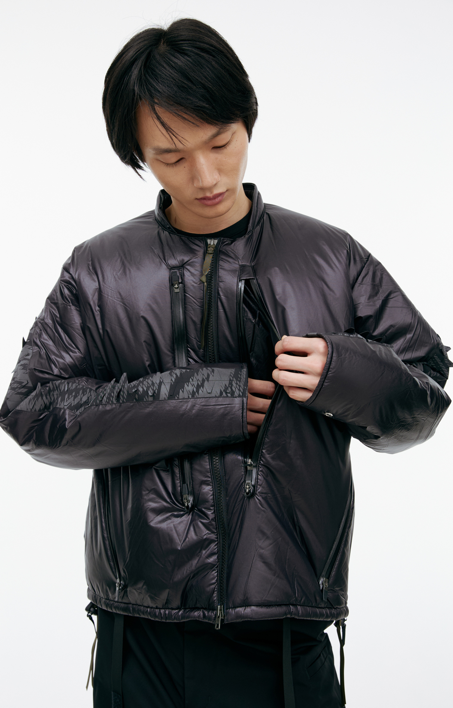 Acronym Oversize zippered bomber