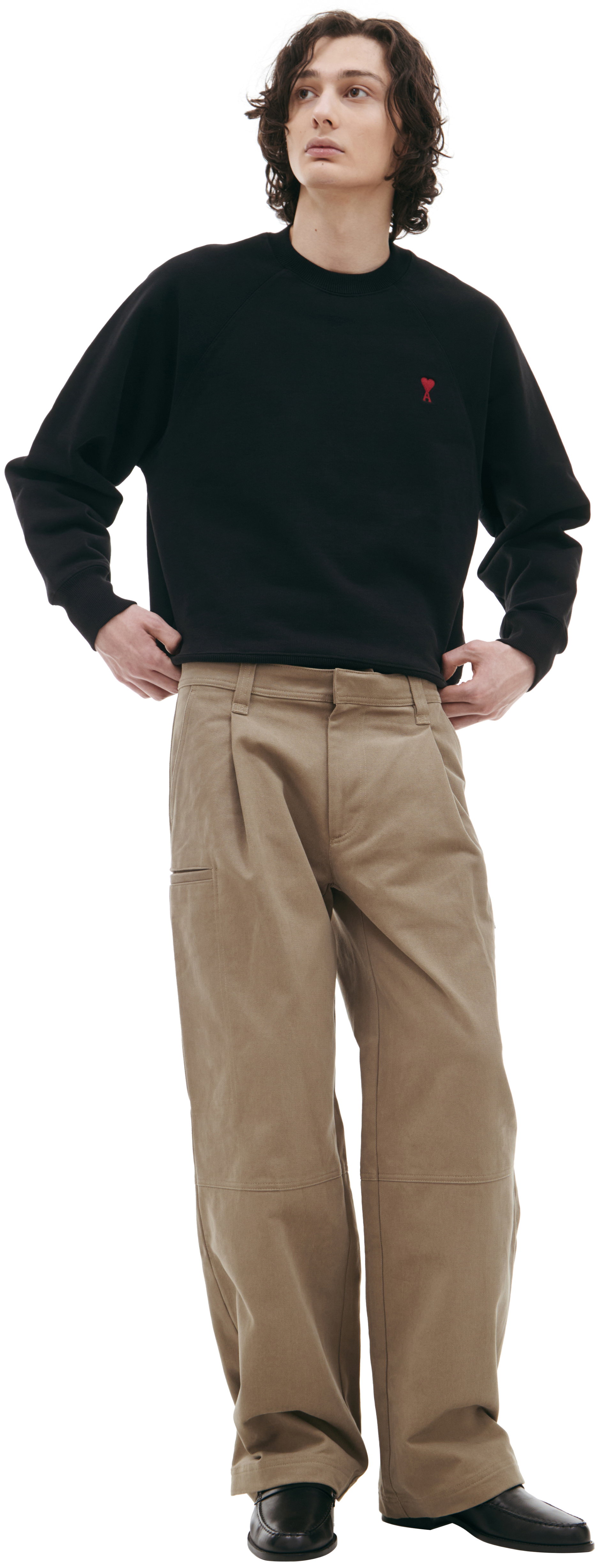 AMI PARIS Cotton cargo jeans