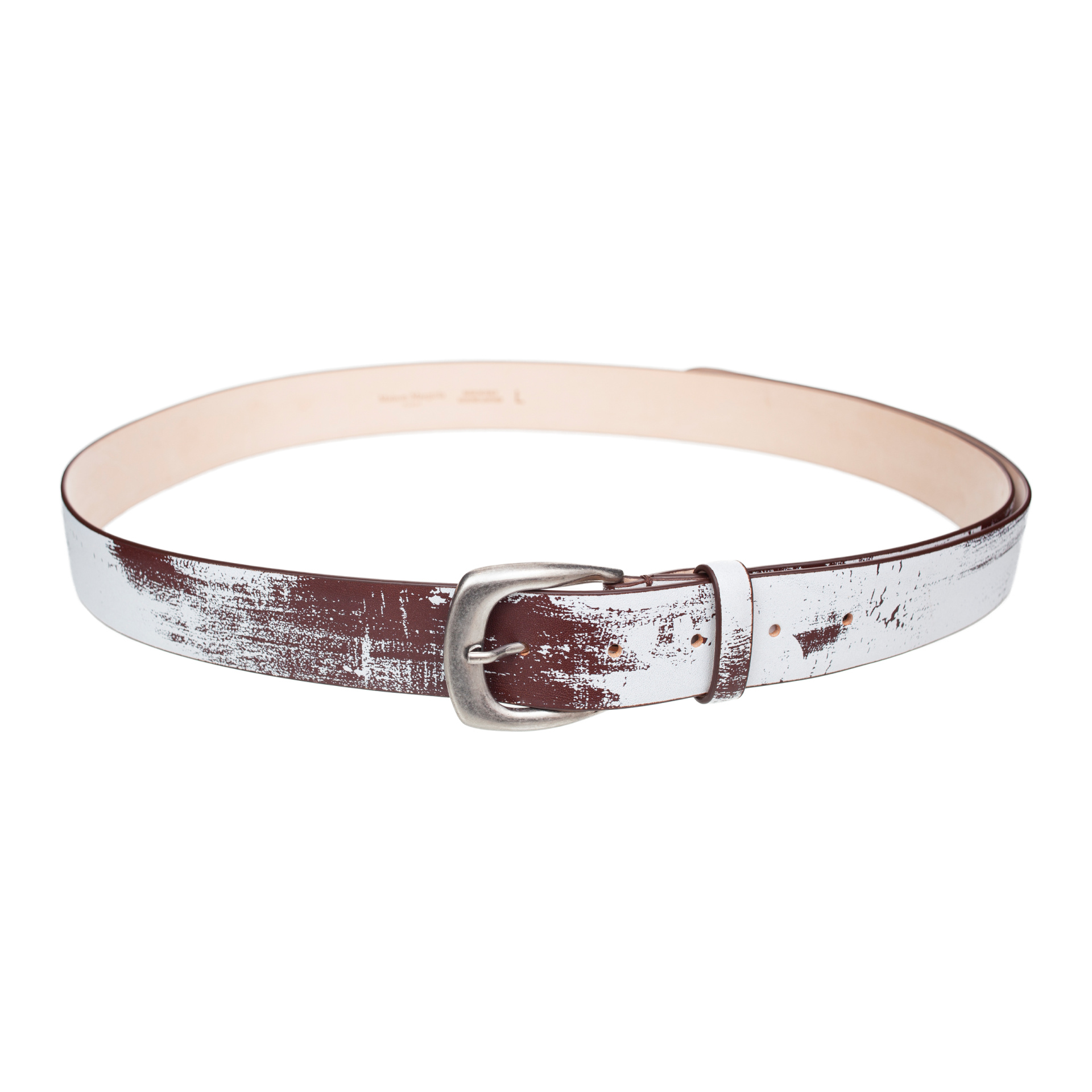 Maison Margiela Bianchetto leather belt
