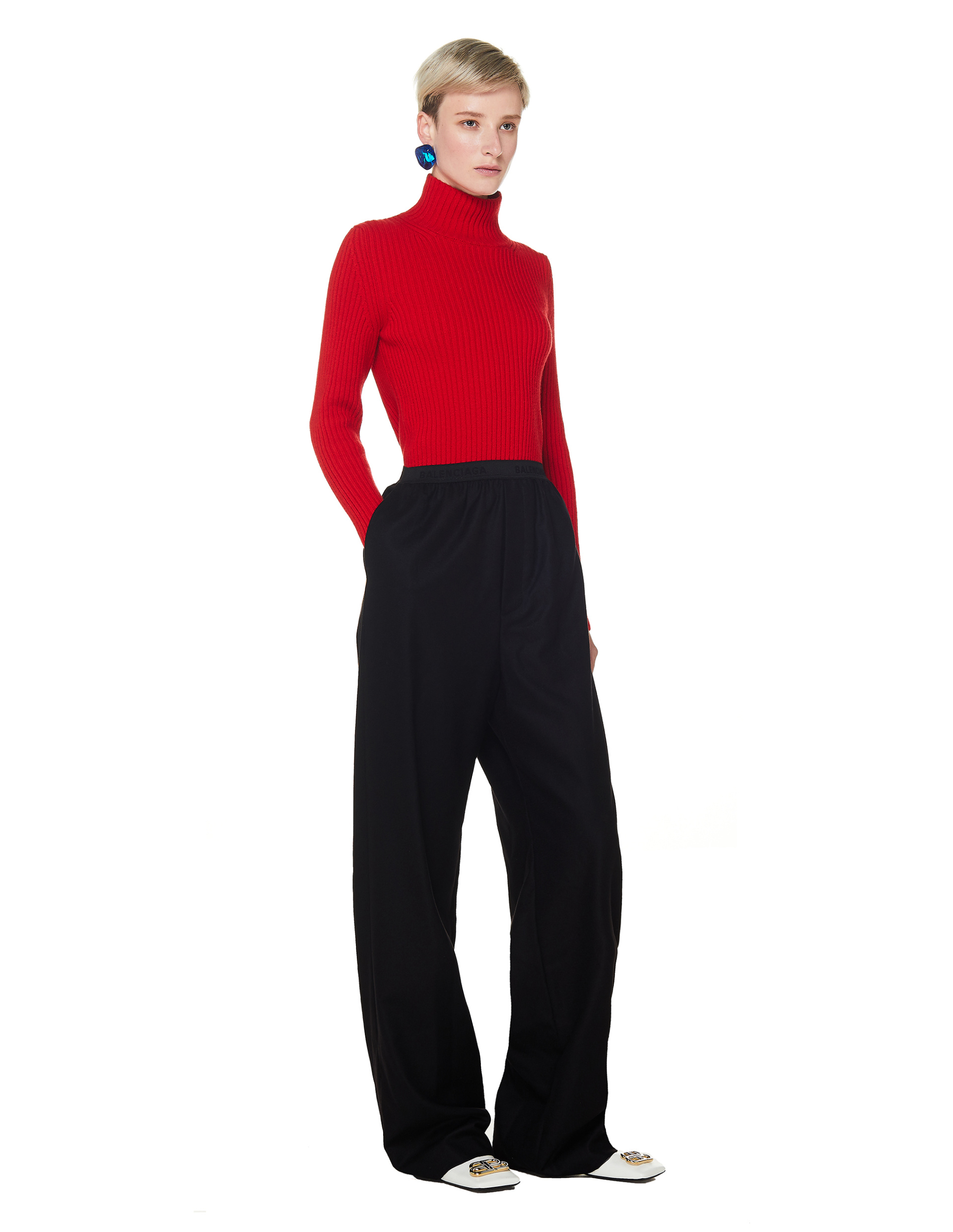 Balenciaga Black Cashmere Trousers