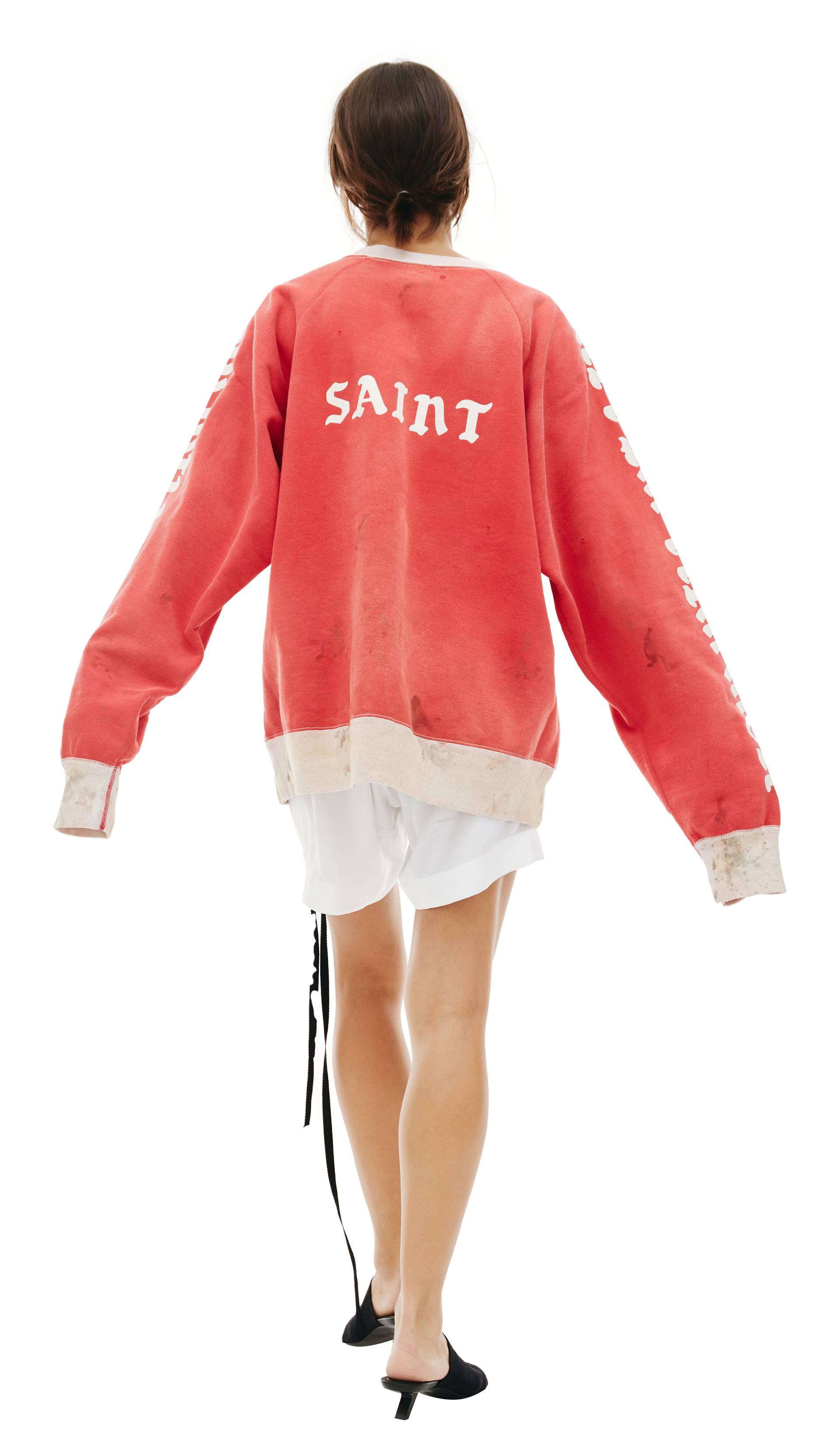 Saint Michael Printed oversize sweatshirt