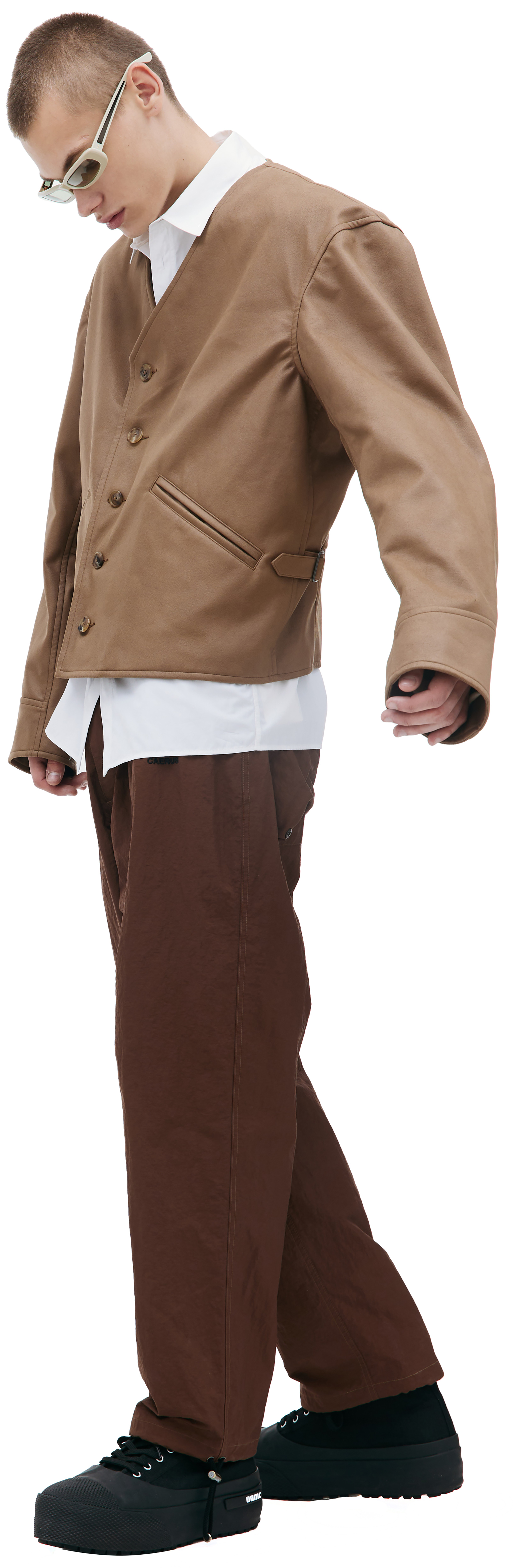 CAERUS Brown cropped jacket