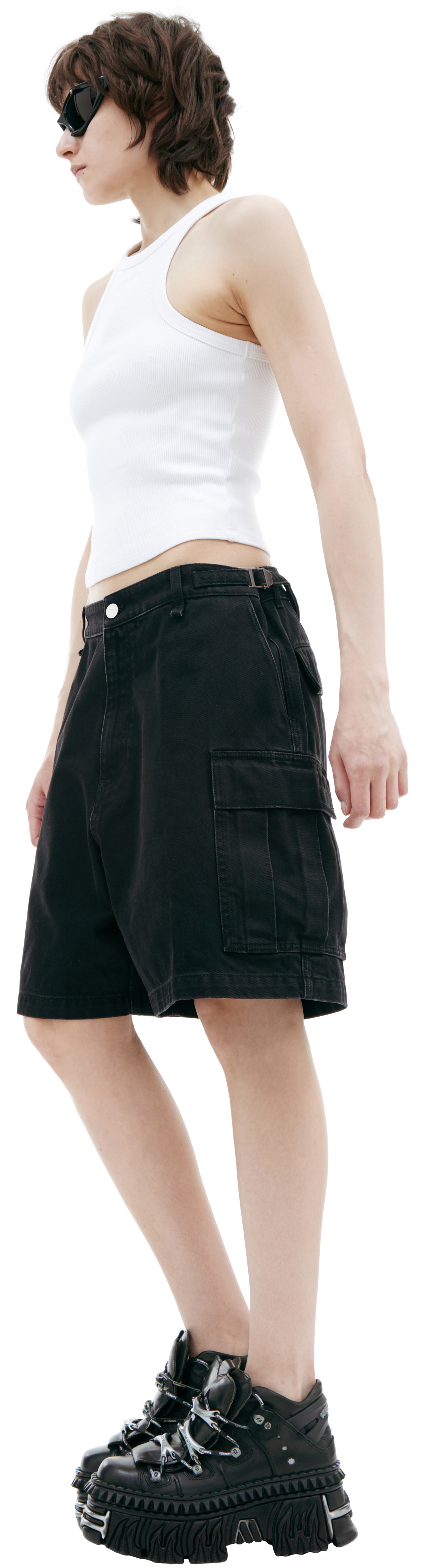 VETEMENTS Black cargo shorts