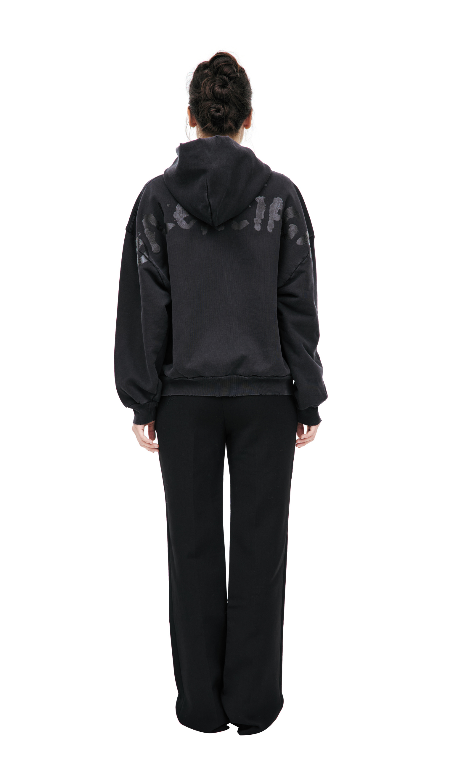 Balenciaga Dark grey zip up hoodie