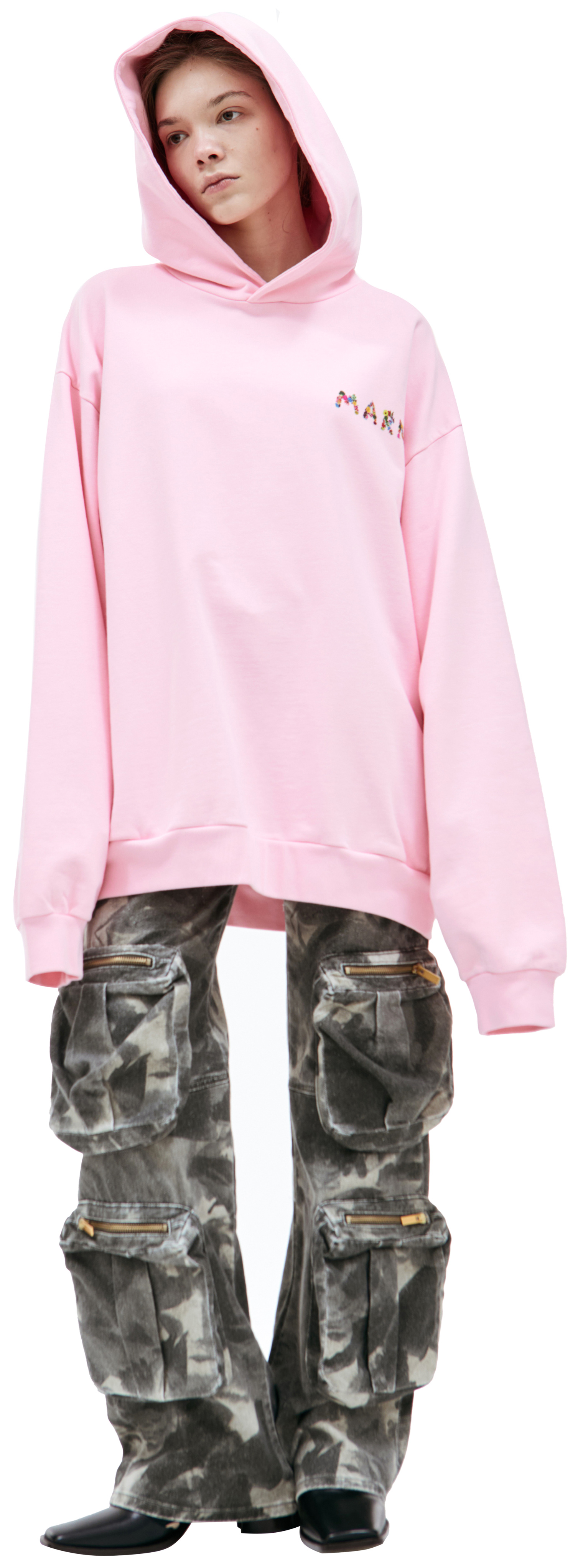 Marni Printed logo hoodie