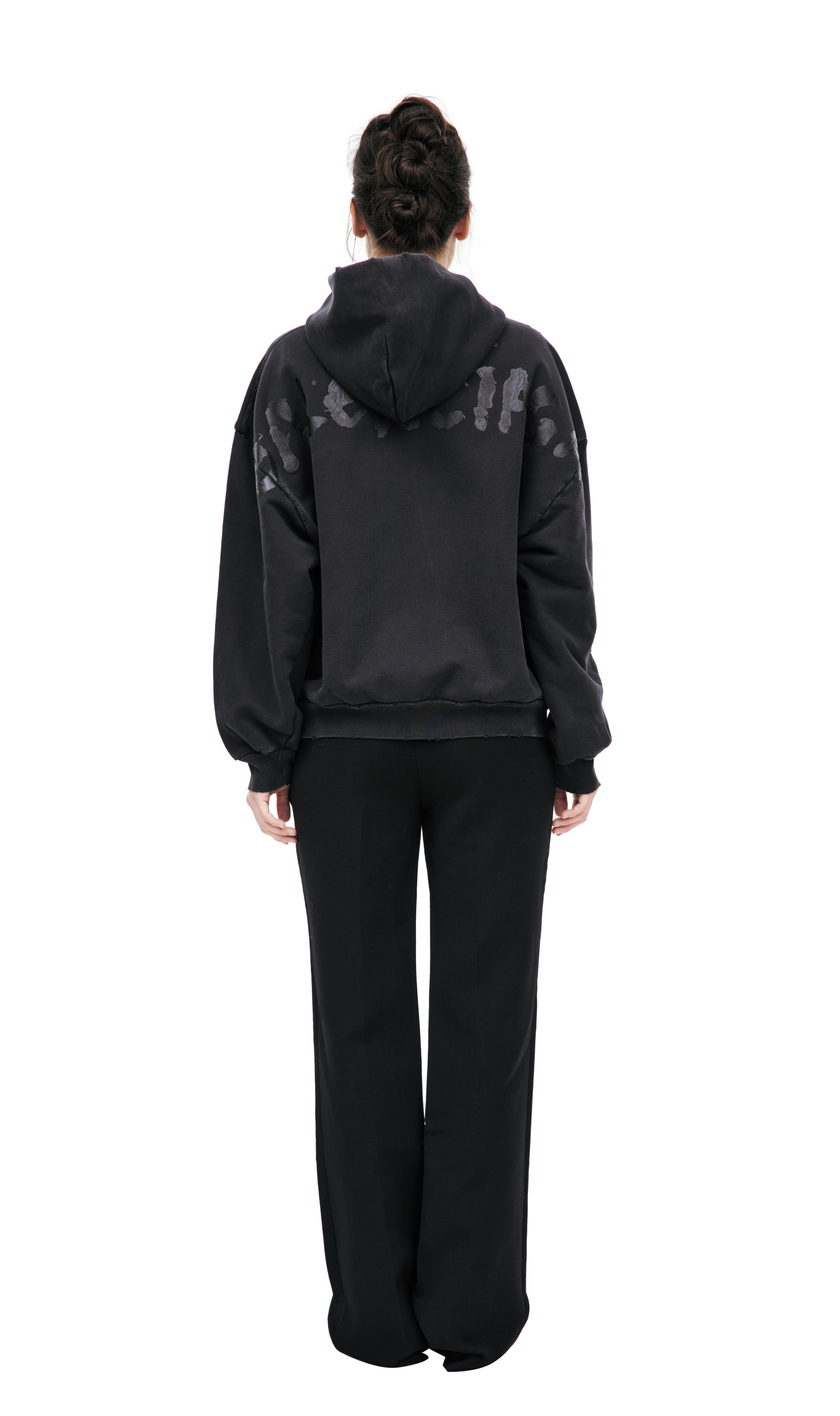 Balenciaga Black zippered hoodie