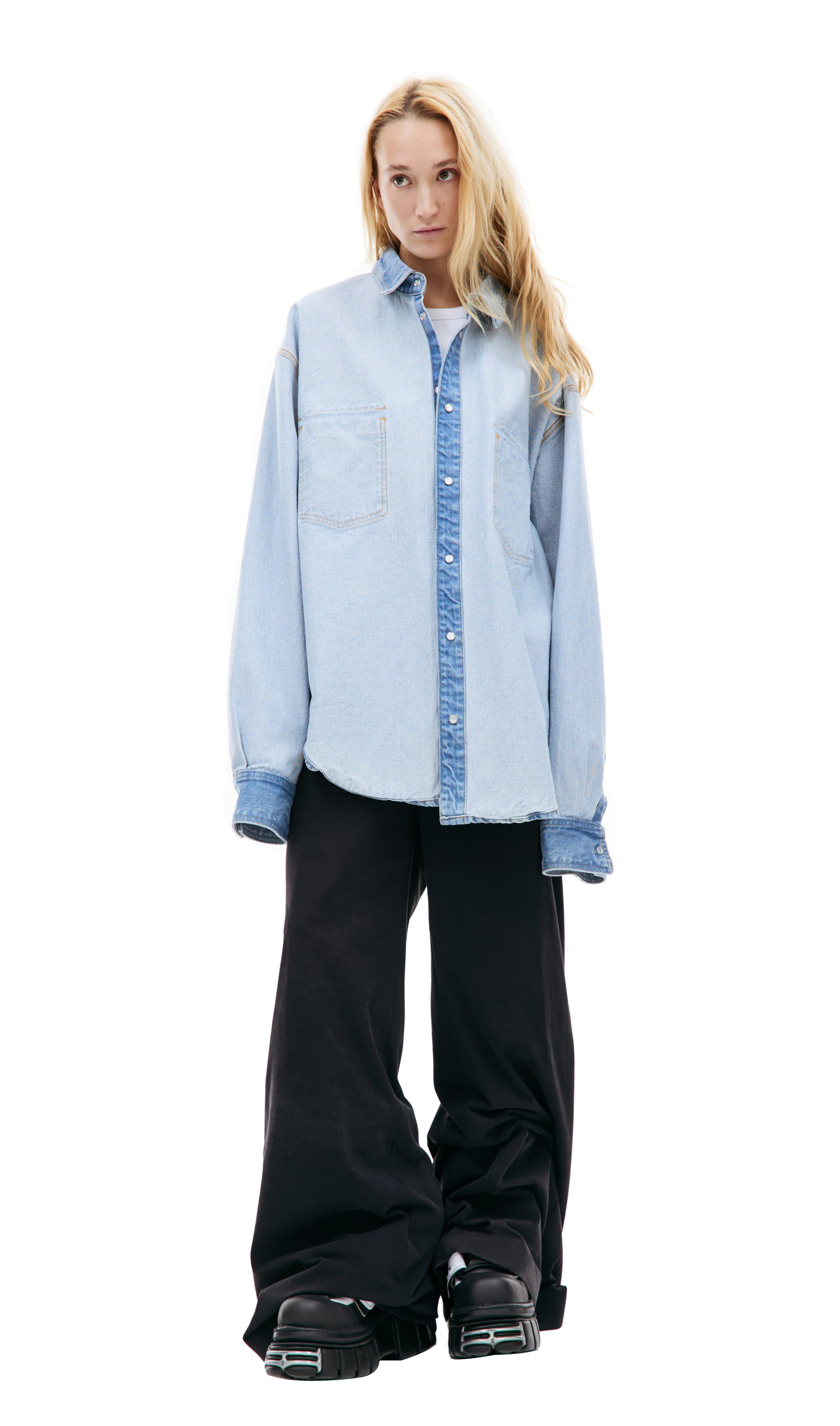 VETEMENTS Inside-out denim shirt