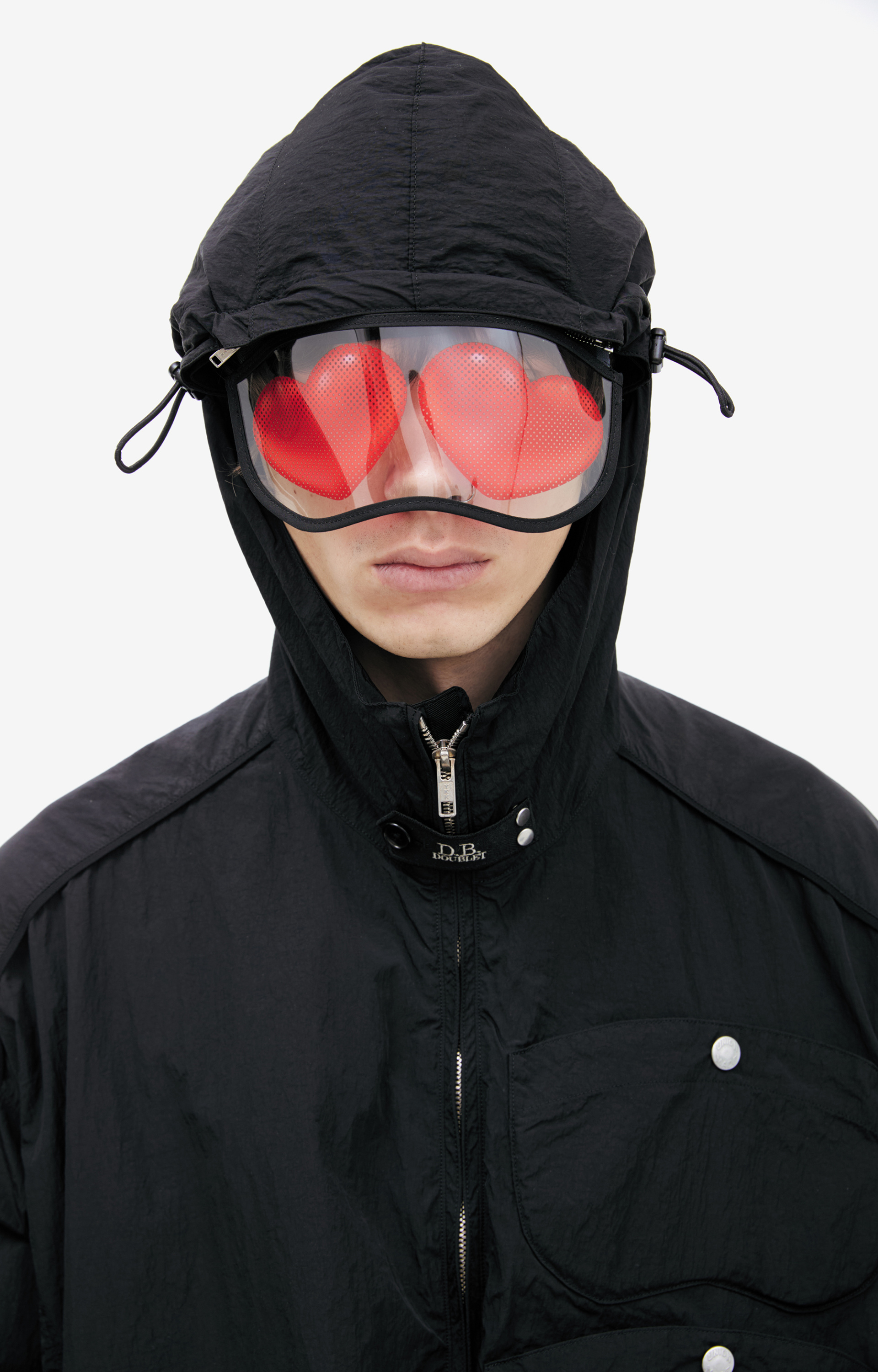 Doublet Black jacket with glasses