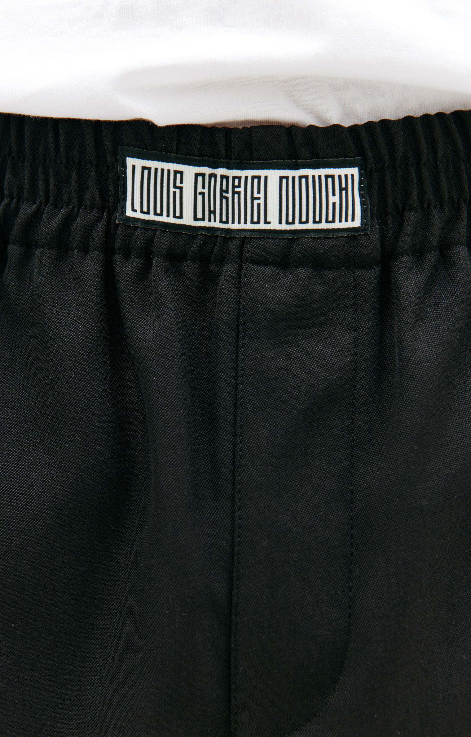 LOUIS GABRIEL NOUCHI Black straight trousers