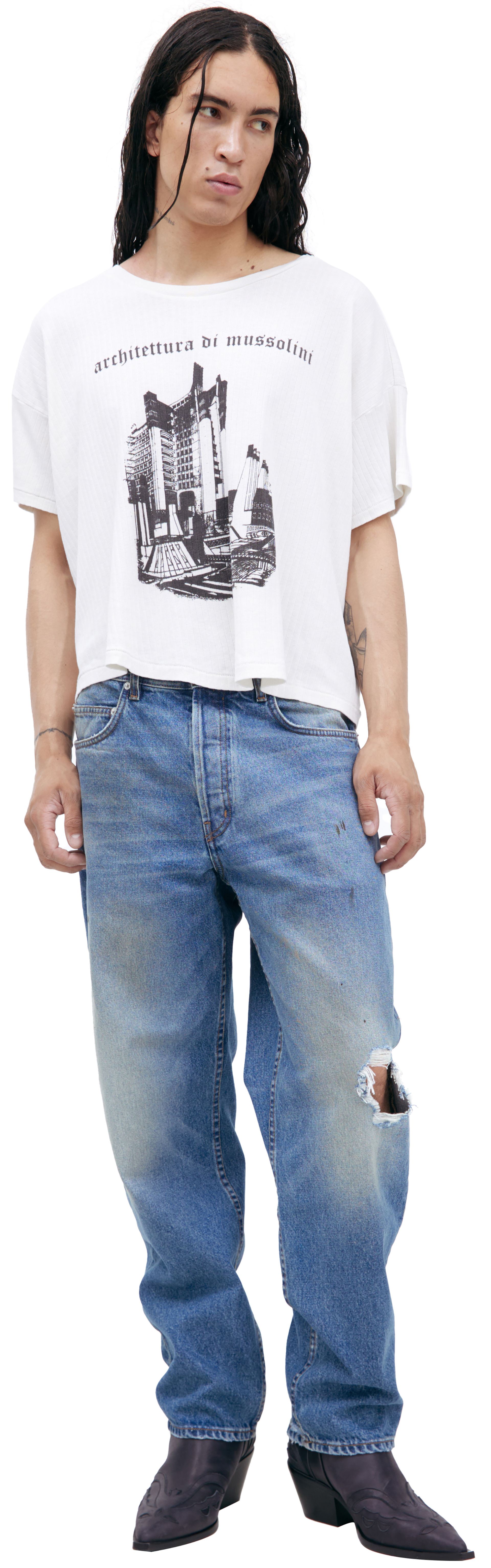 Enfants Riches Déprimés Grey print T-shirt