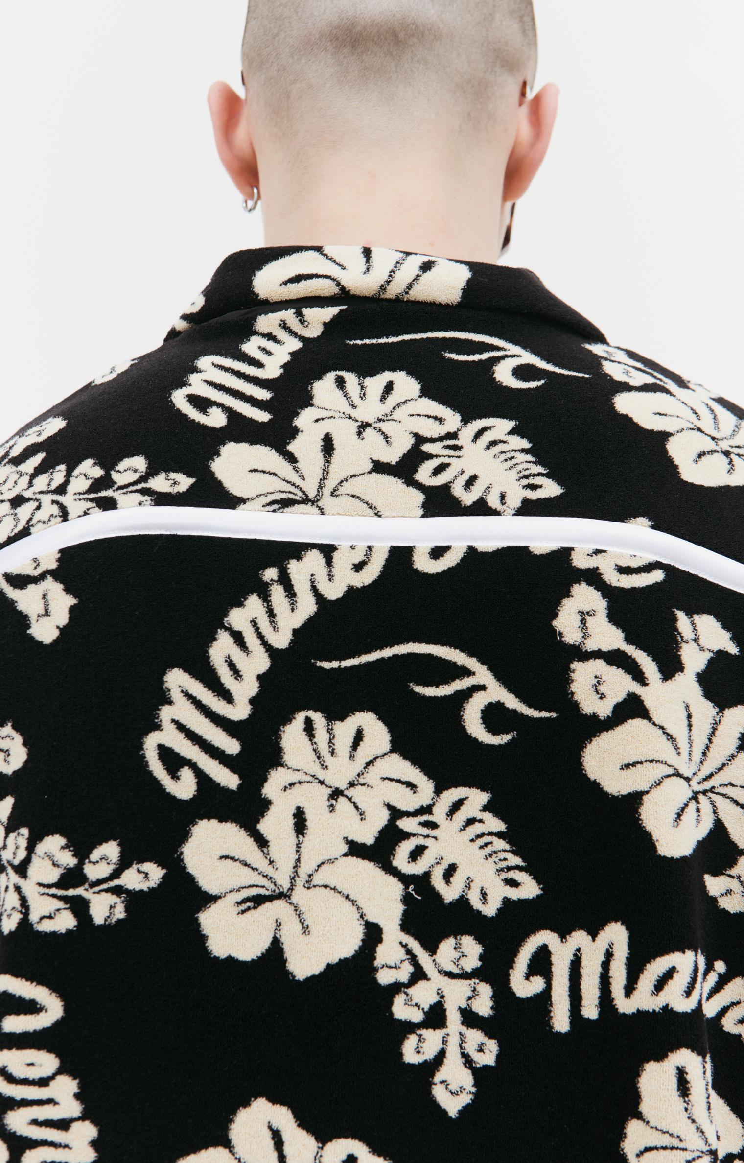 MARINE SERRE Printed towel shirt