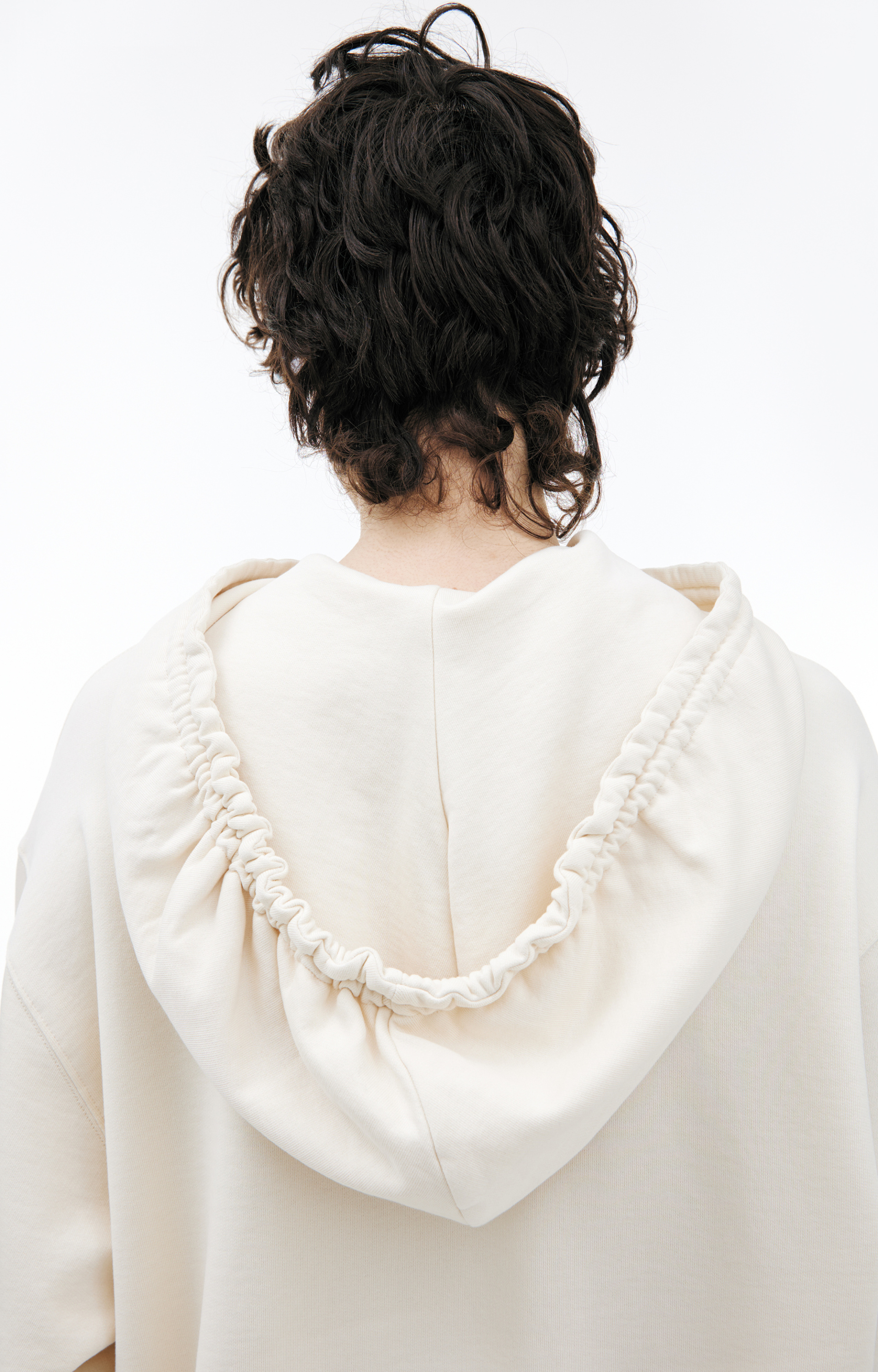 Dries Van Noten White cotton hoodie