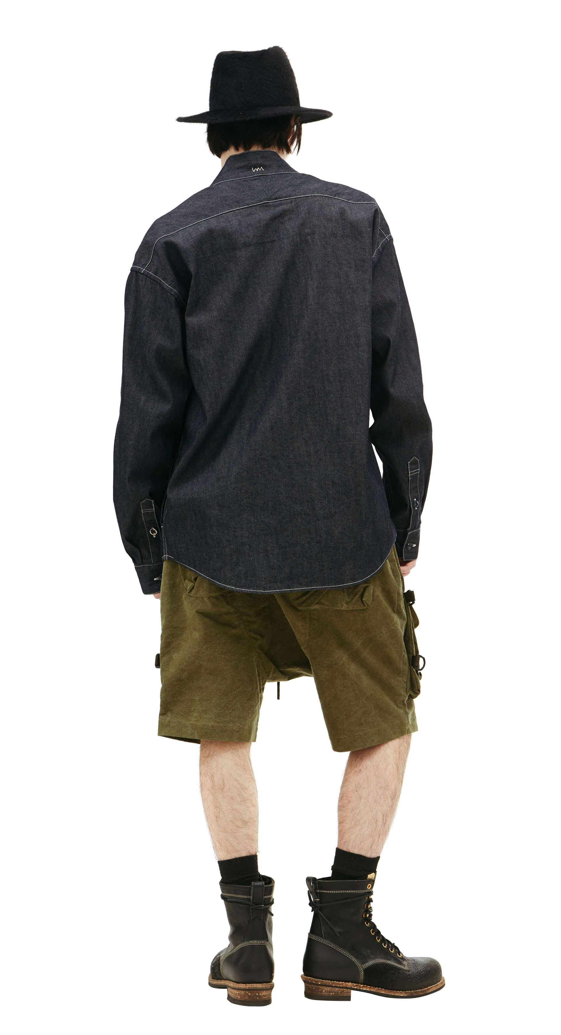 visvim Lhamo Denim Kimono Shirt