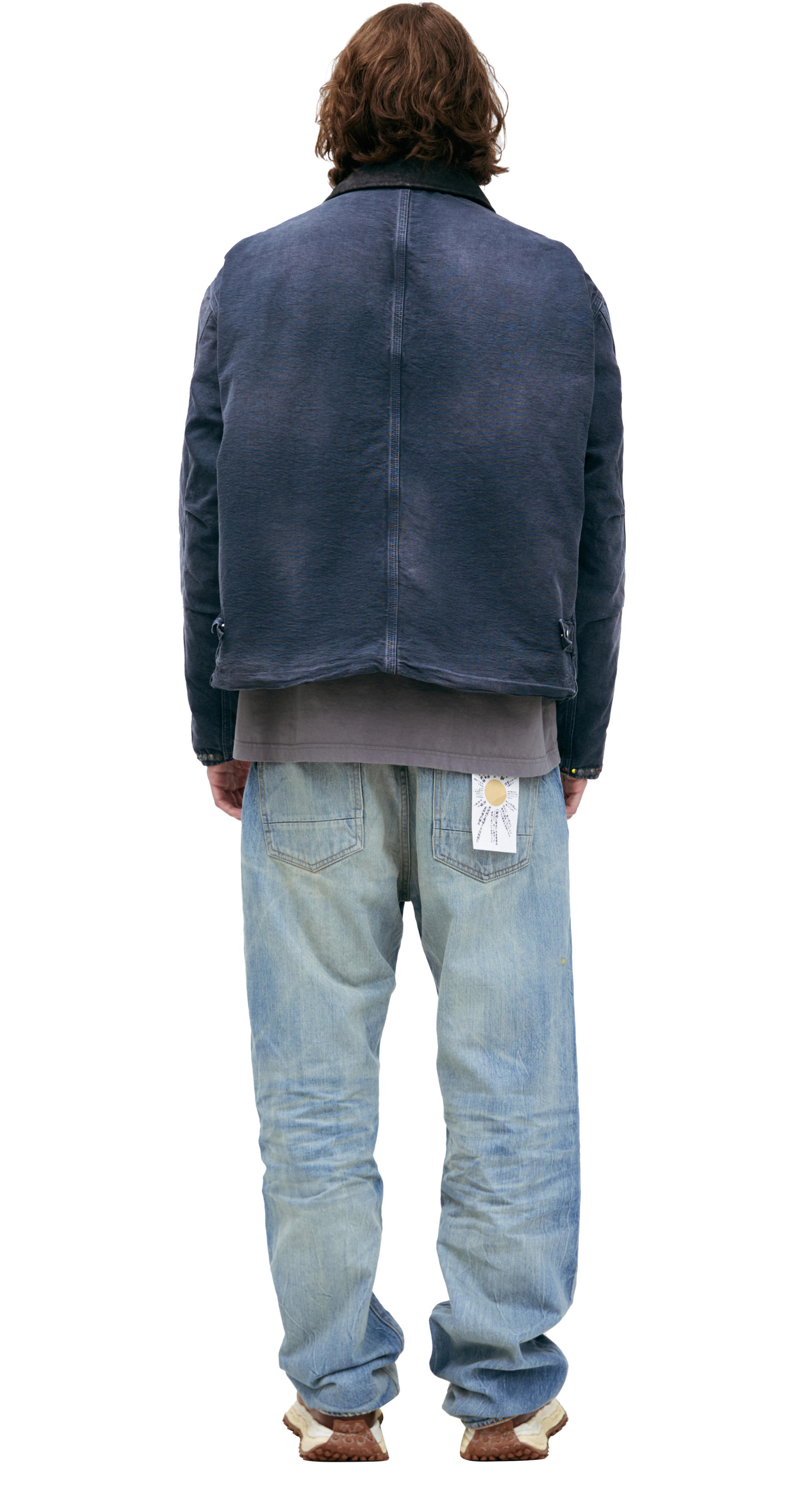 Satoshi Nakamoto Jacket with a turn-down collar