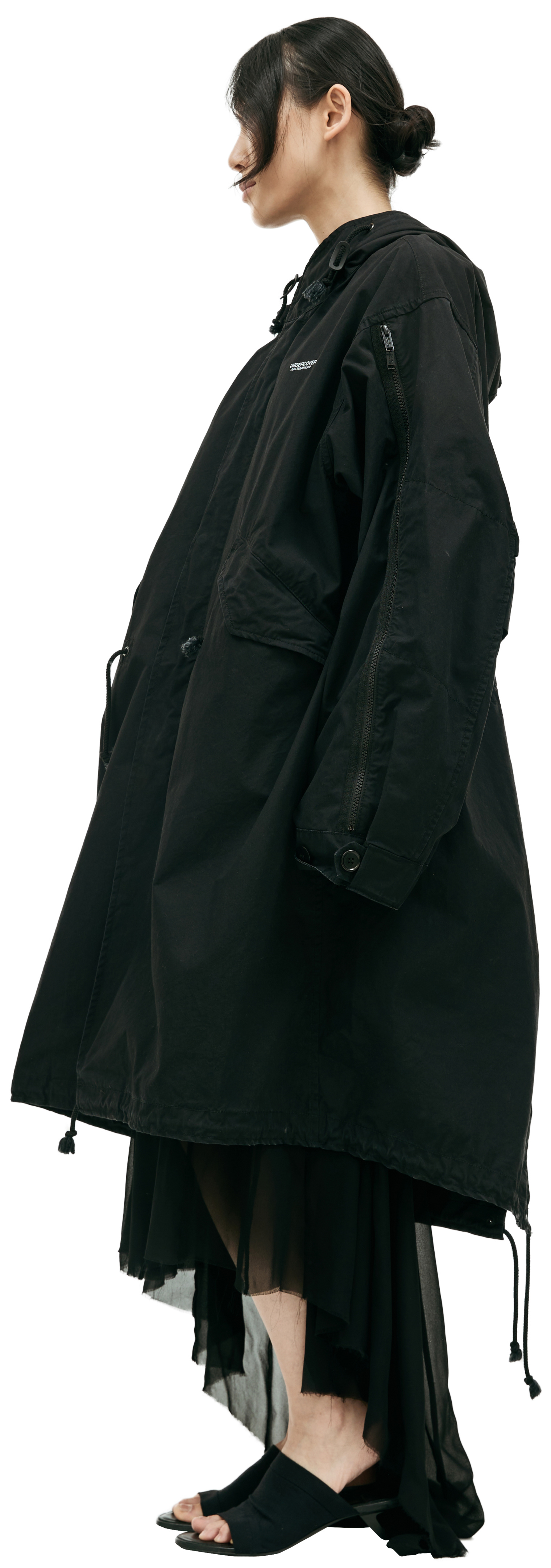 Undercover Black Printed Coat