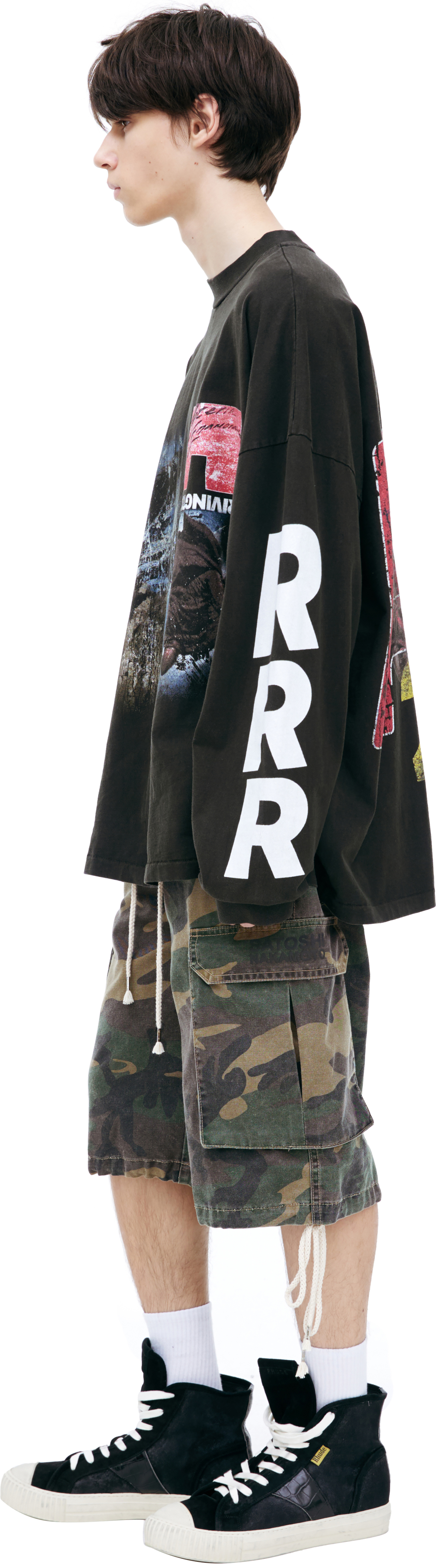 RRR123 Black Printed Longsleeve