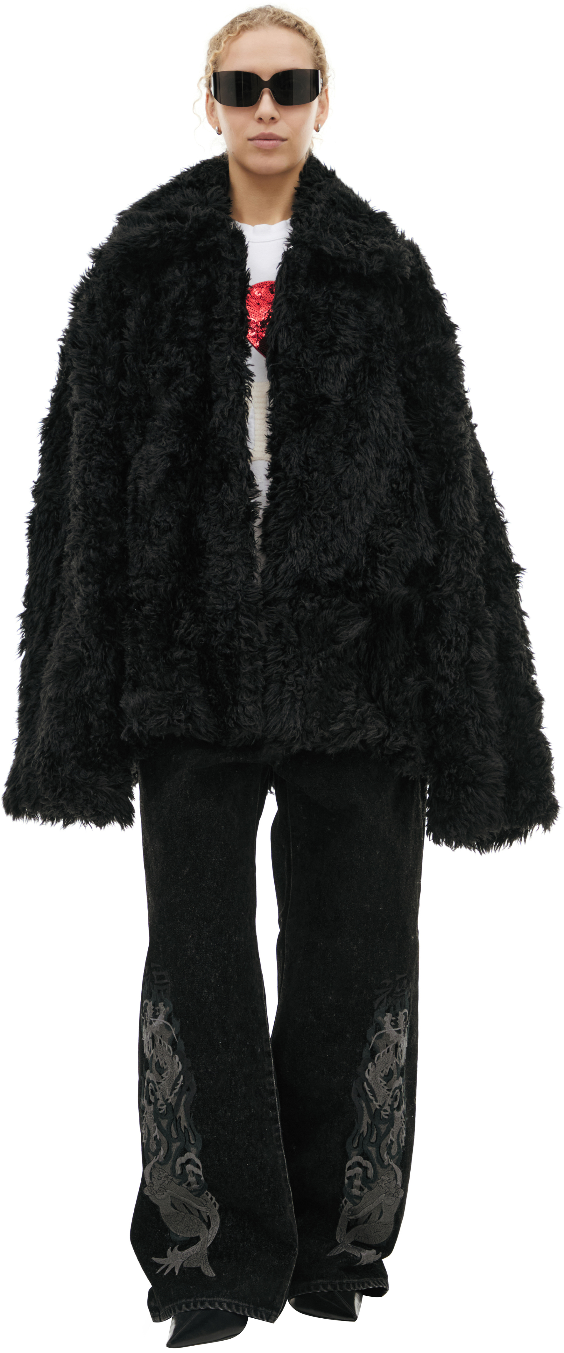 Doublet Plush jacket with teeth