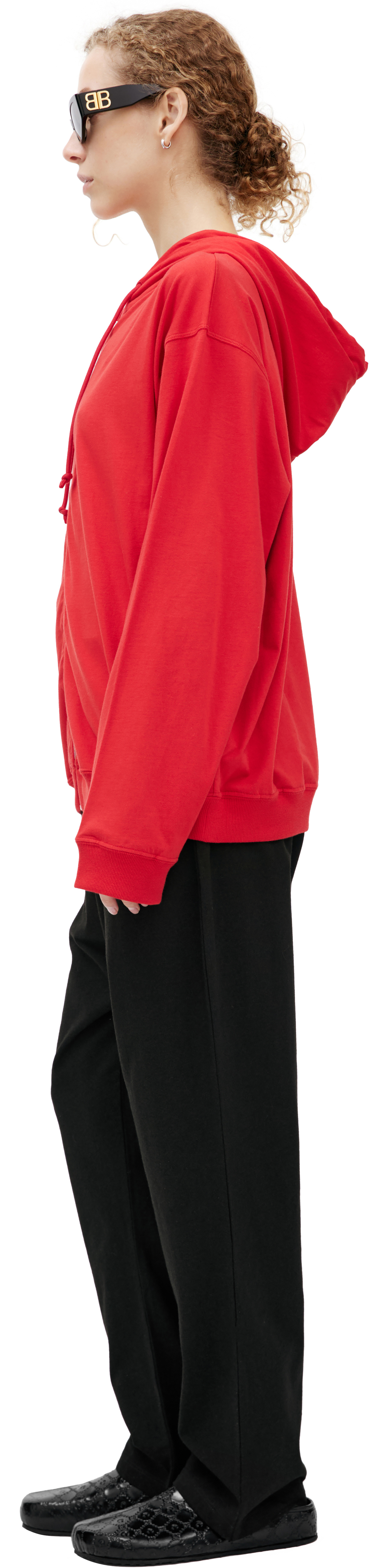 The Row Red hoodie with zipper