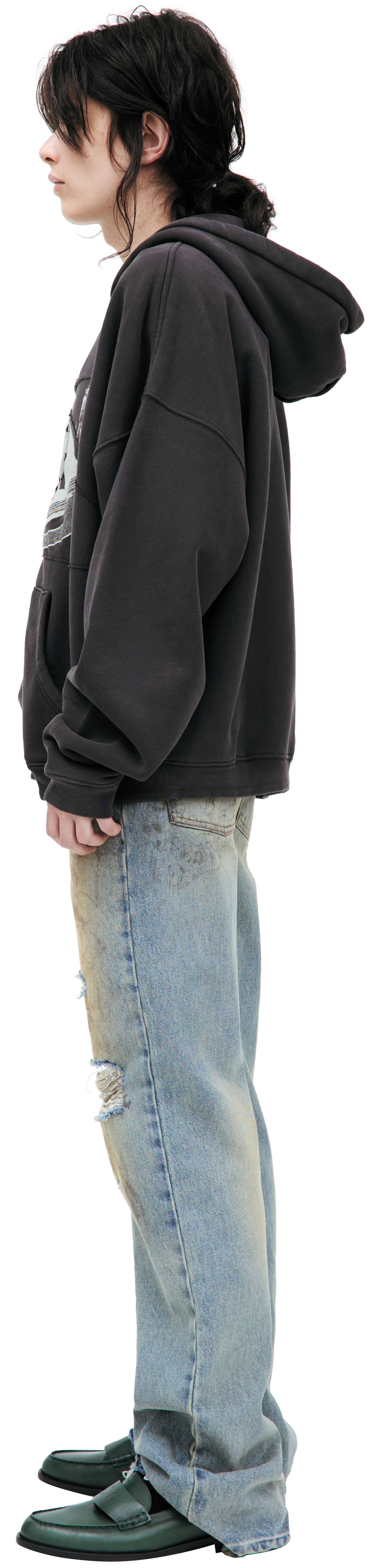 Enfants Riches Déprimés Black zip up hoodie