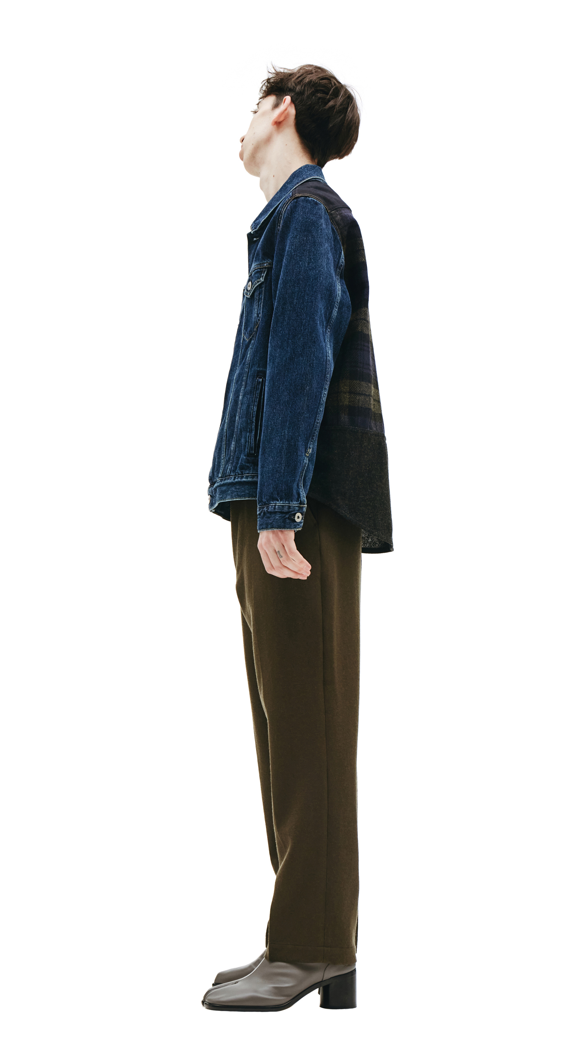 Junya Watanabe Olive Wool Trousers