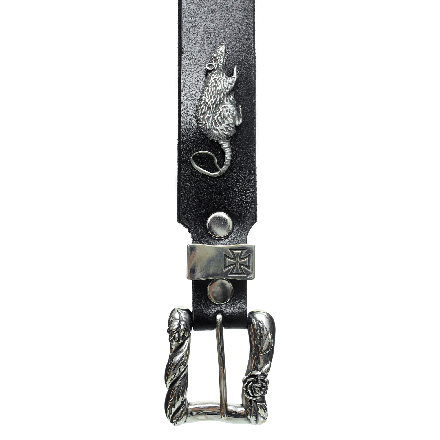 Buy Enfants Riches Déprimés women black leather belt for $2,400
