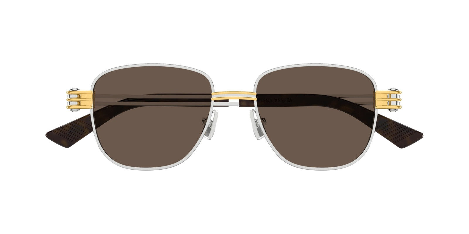Bottega Veneta Metal Square Sunglasses