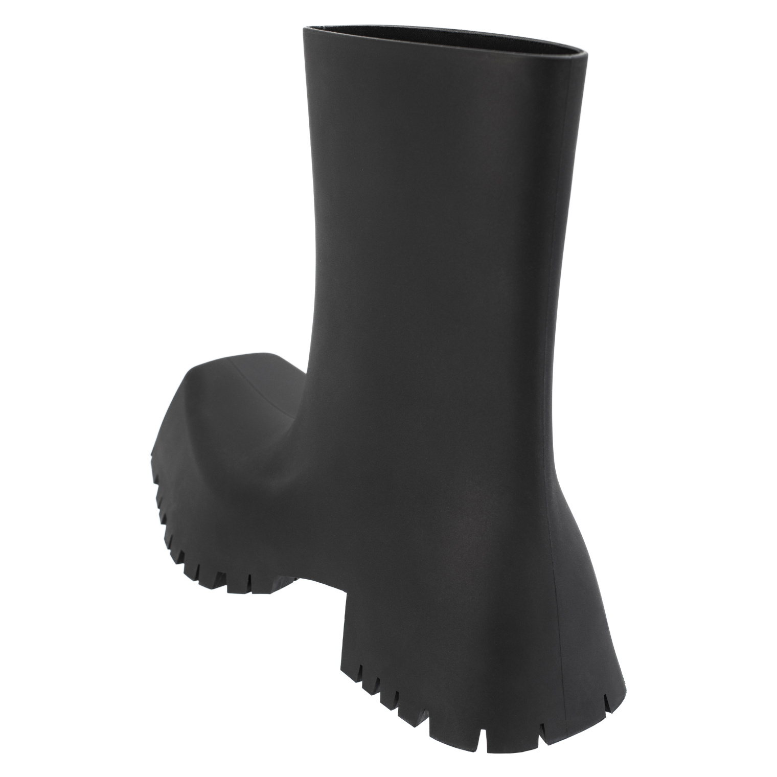 Balenciaga Black Rubber Trooper Boots