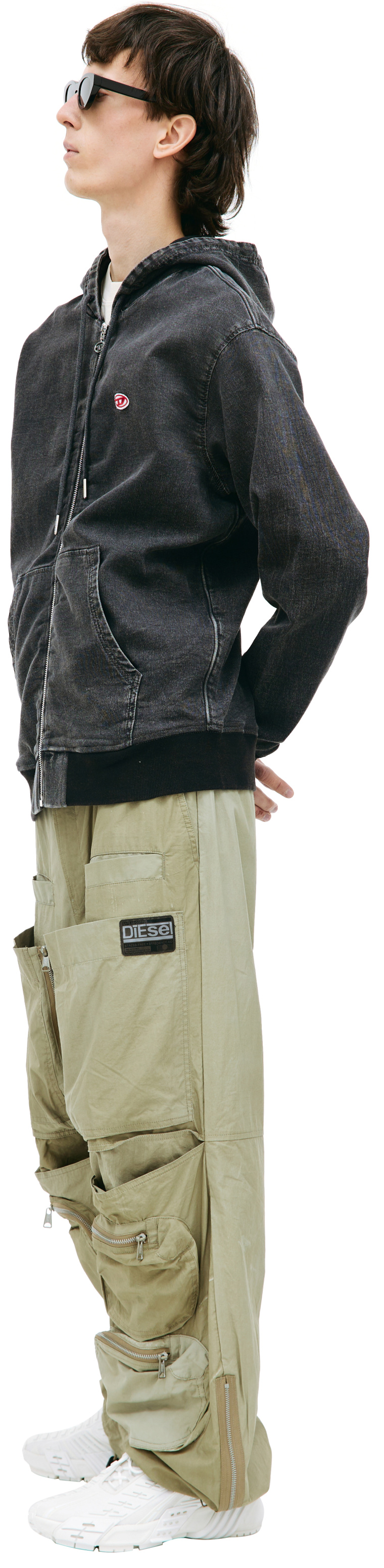 Diesel Zip up \'D-Gir-Ne\' hoodie