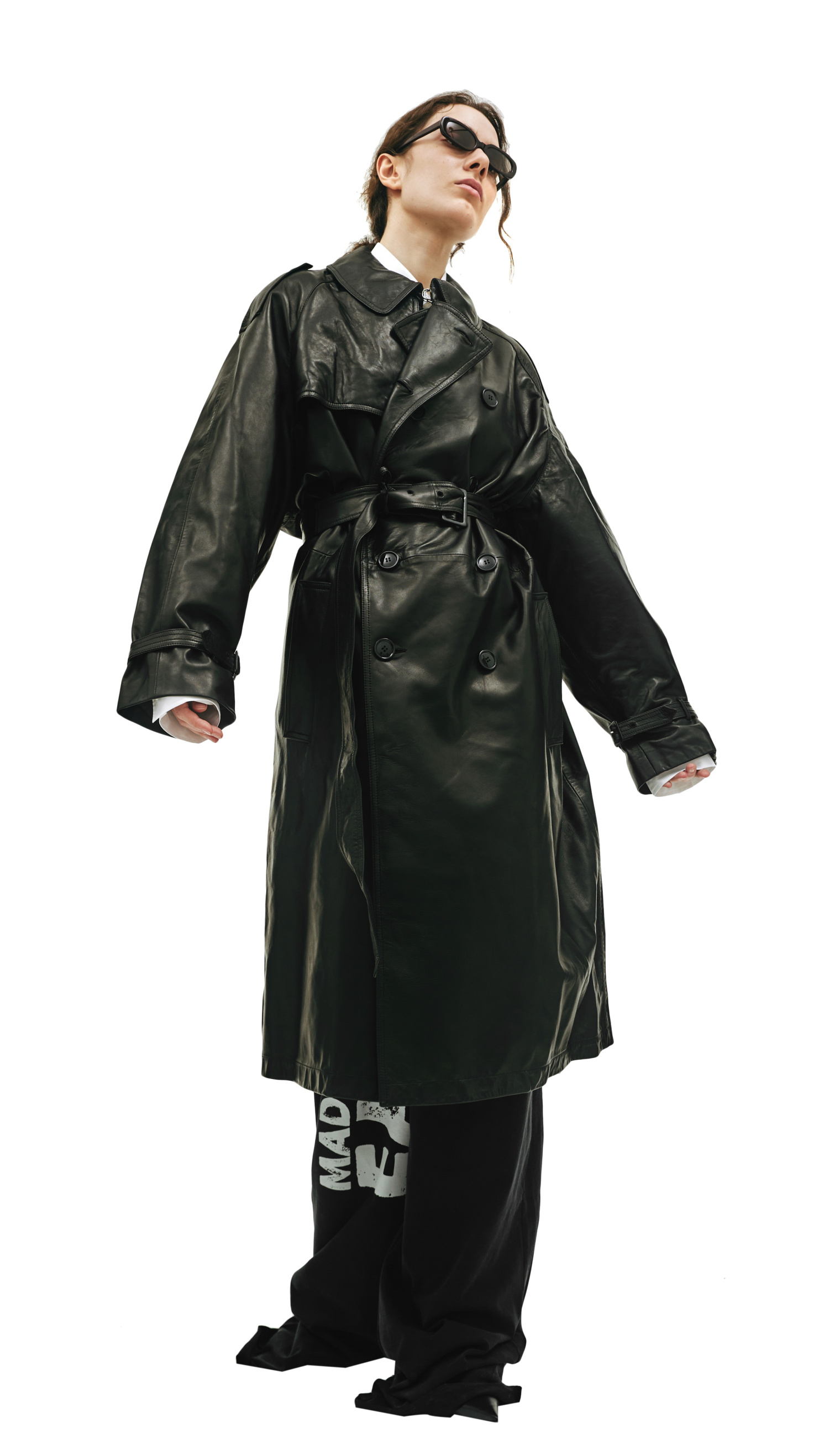 VETEMENTS Кожаный тренч